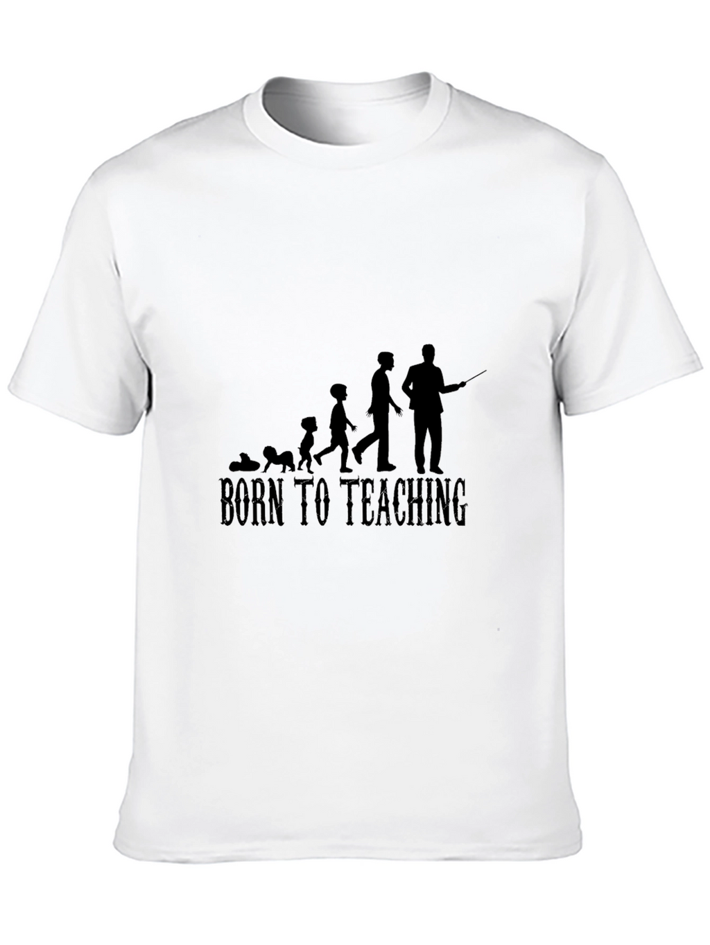 Born To Teaching Mens Black T-Shirt
