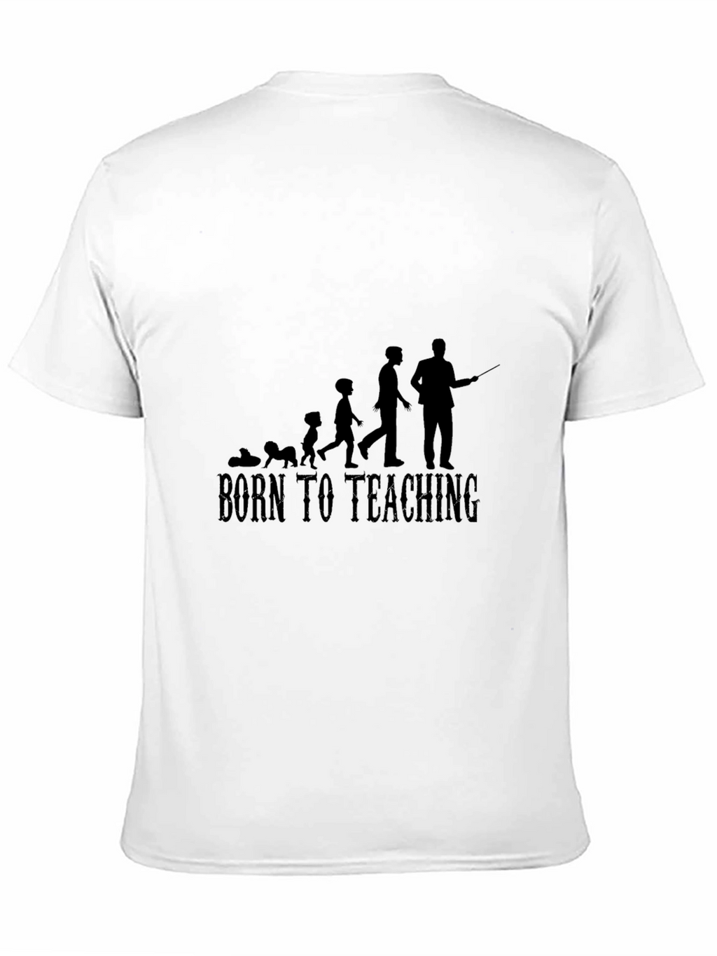 Born To Teaching Mens Black T-Shirt