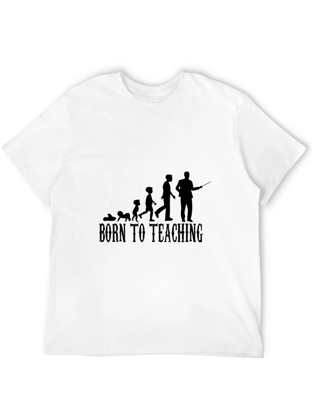 Born To Teaching Mens Black T-Shirt