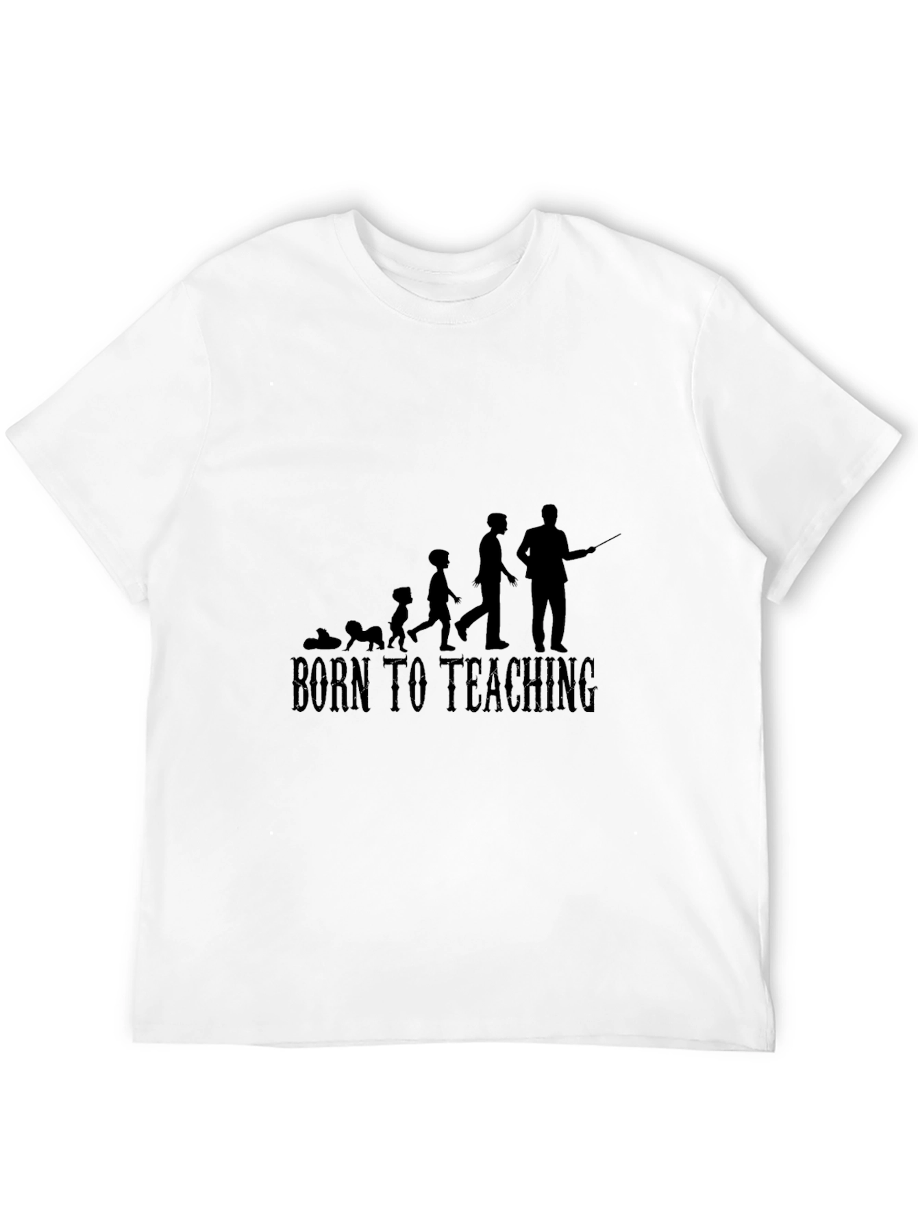 Born To Teaching Mens Black T-Shirt