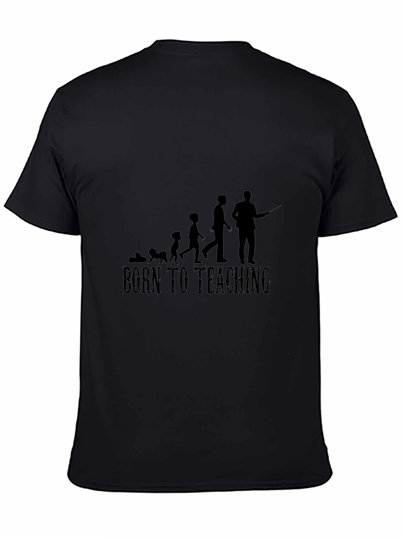 Born To Teaching Mens Black T-Shirt