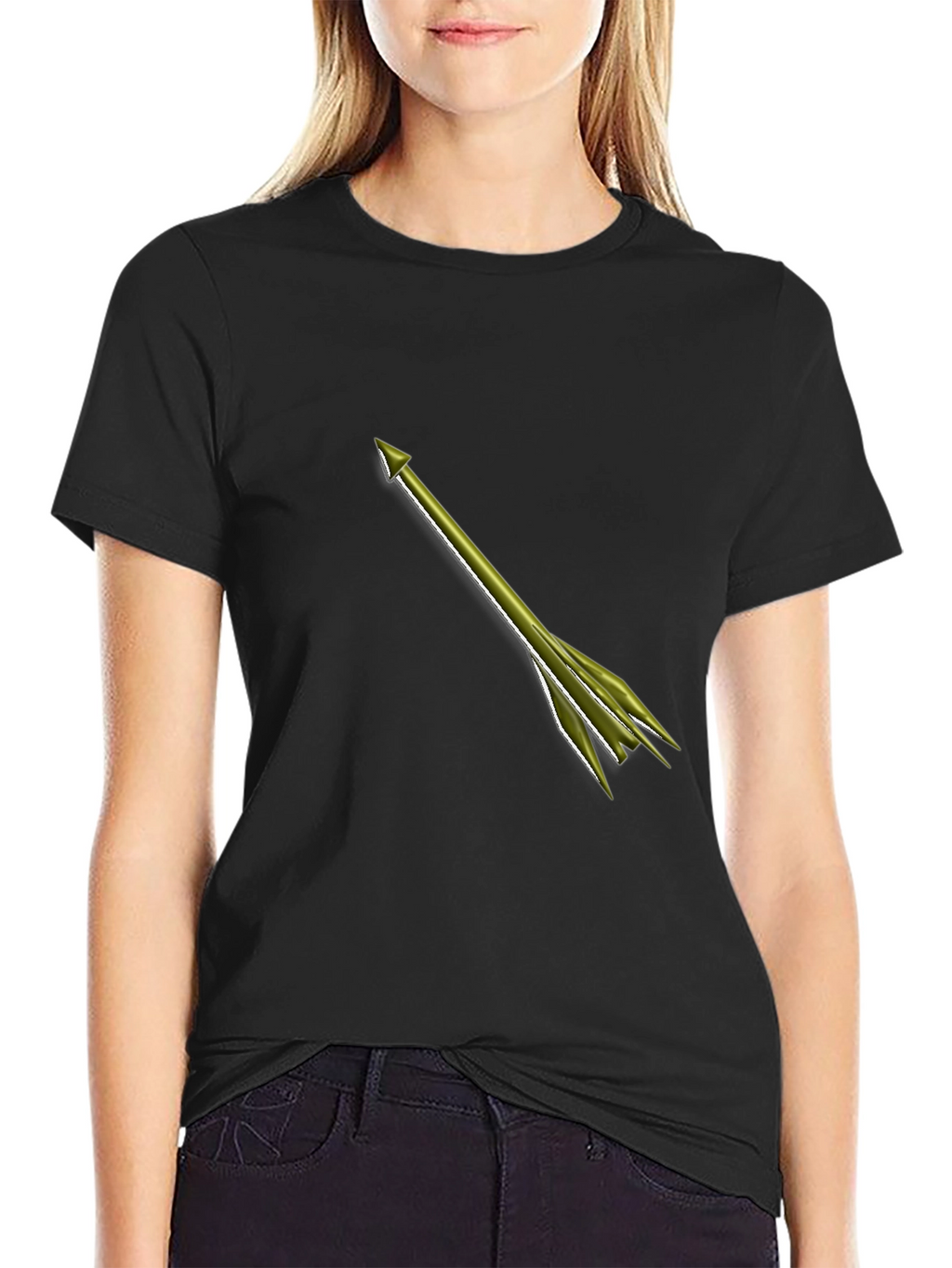 Arrow Graphic Tee - Mens Black T-Shirt