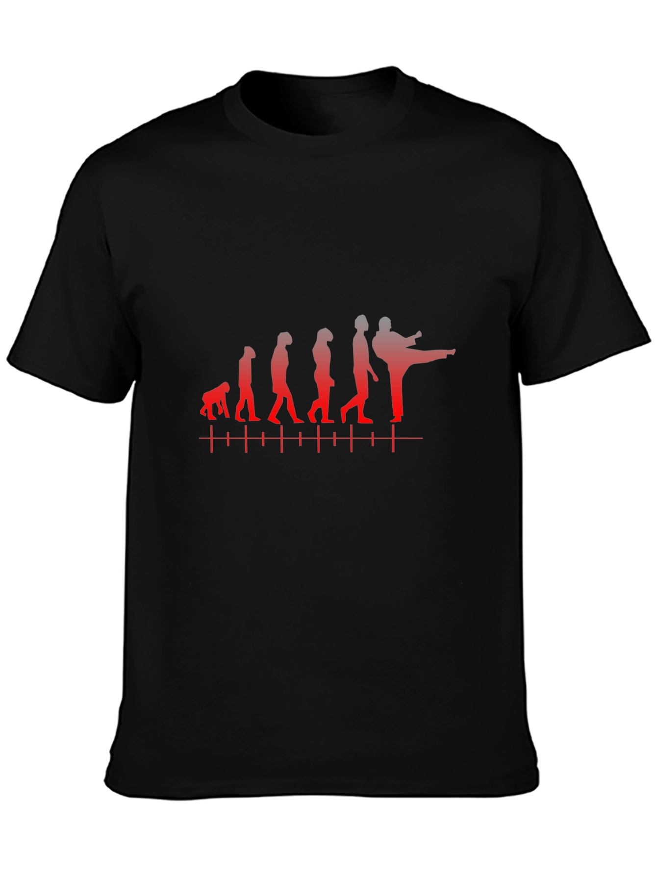 Evolution of Martial Arts Black T-Shirt