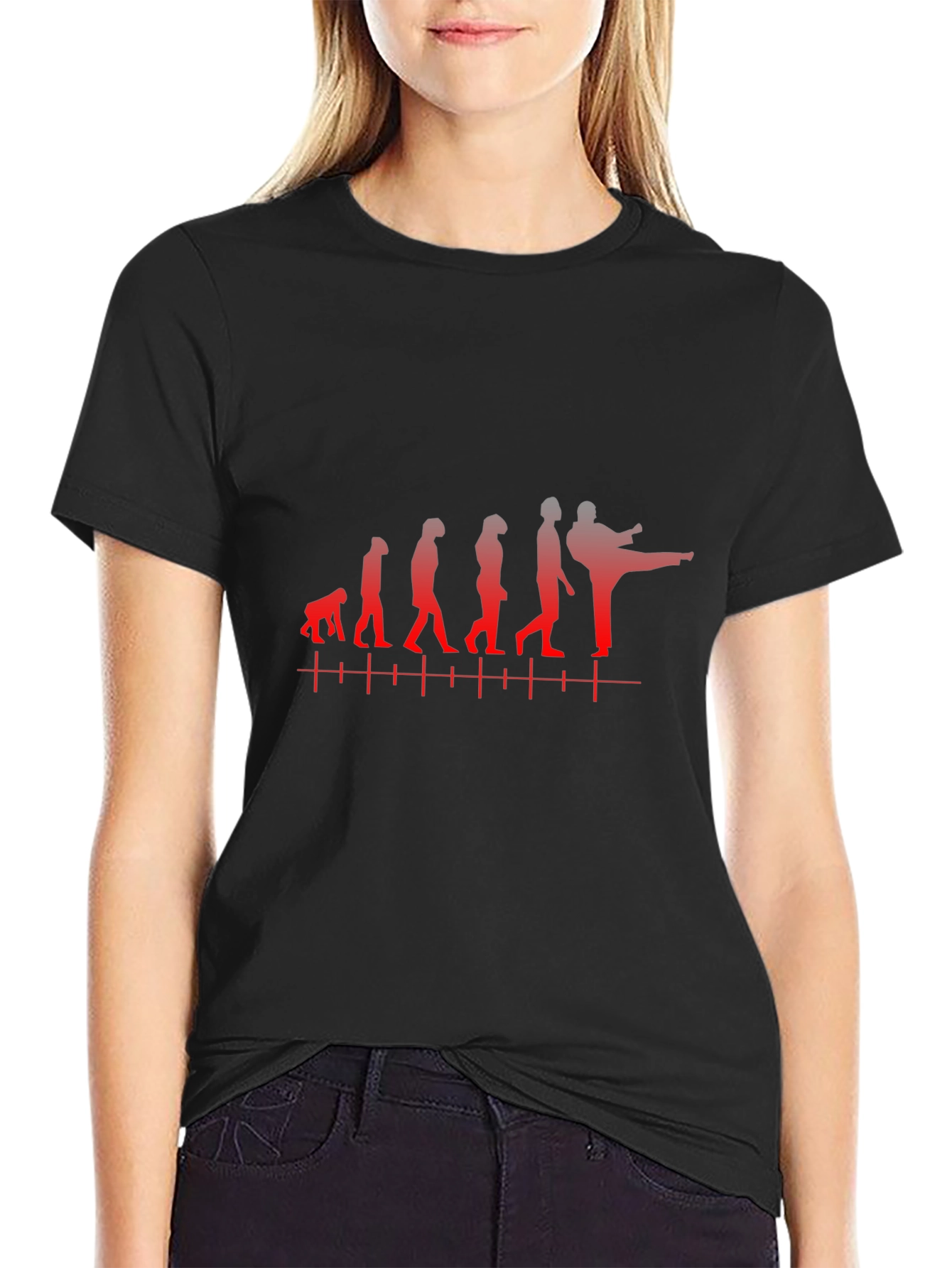 Evolution of Martial Arts Black T-Shirt