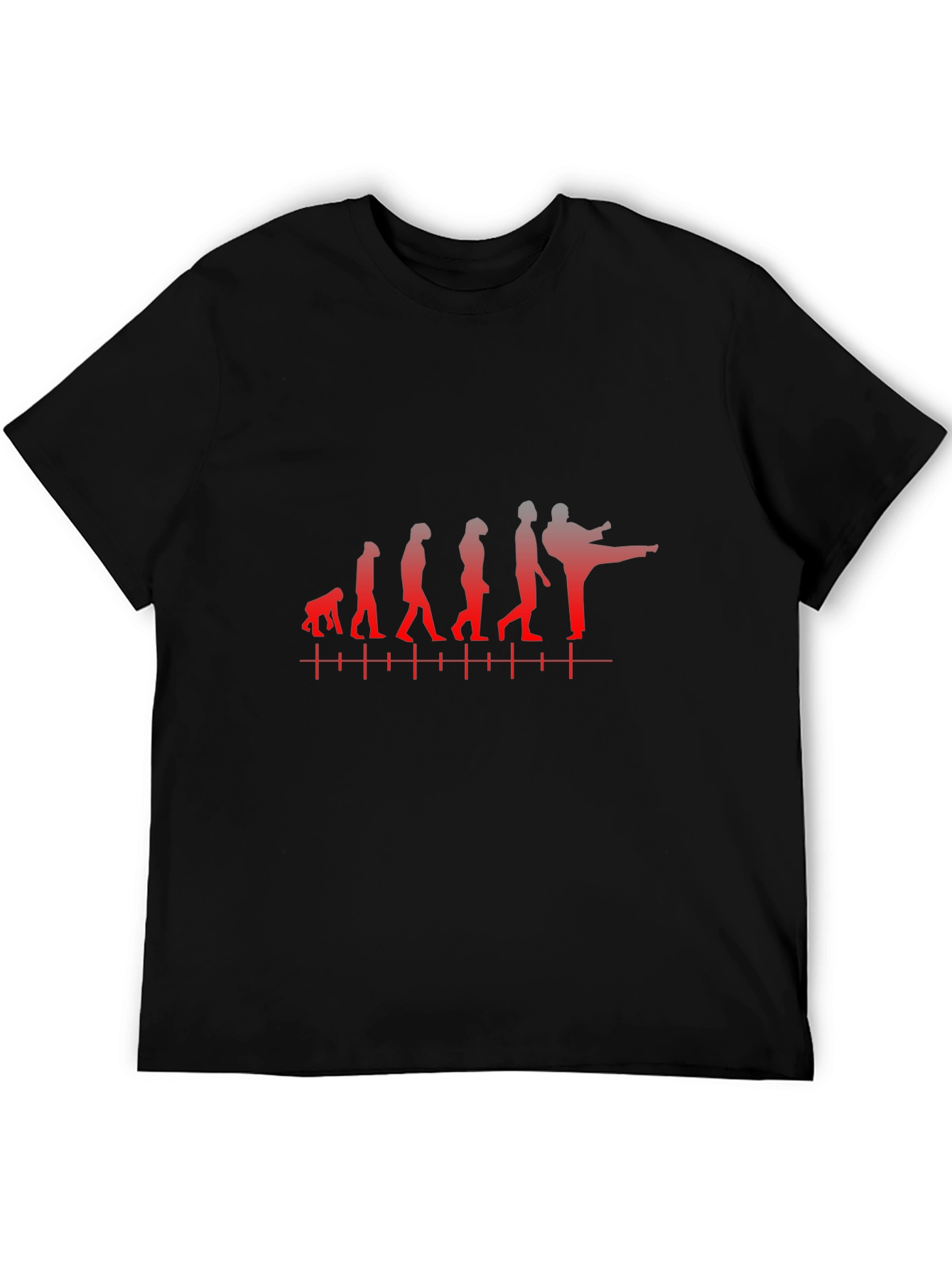 Evolution of Martial Arts Black T-Shirt
