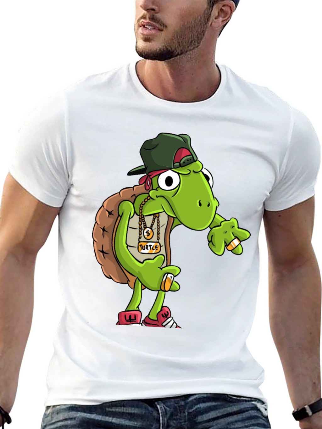 Gangster Turtle Graphic Tee