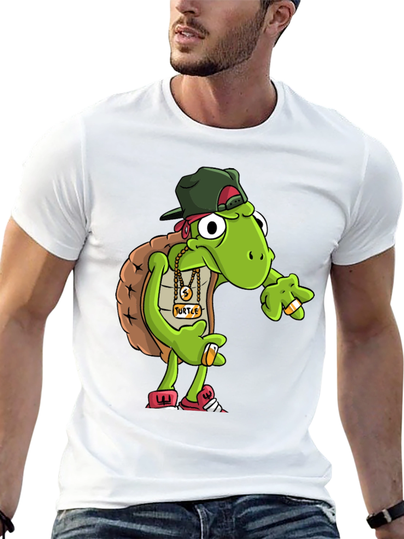 Gangster Turtle Graphic Tee