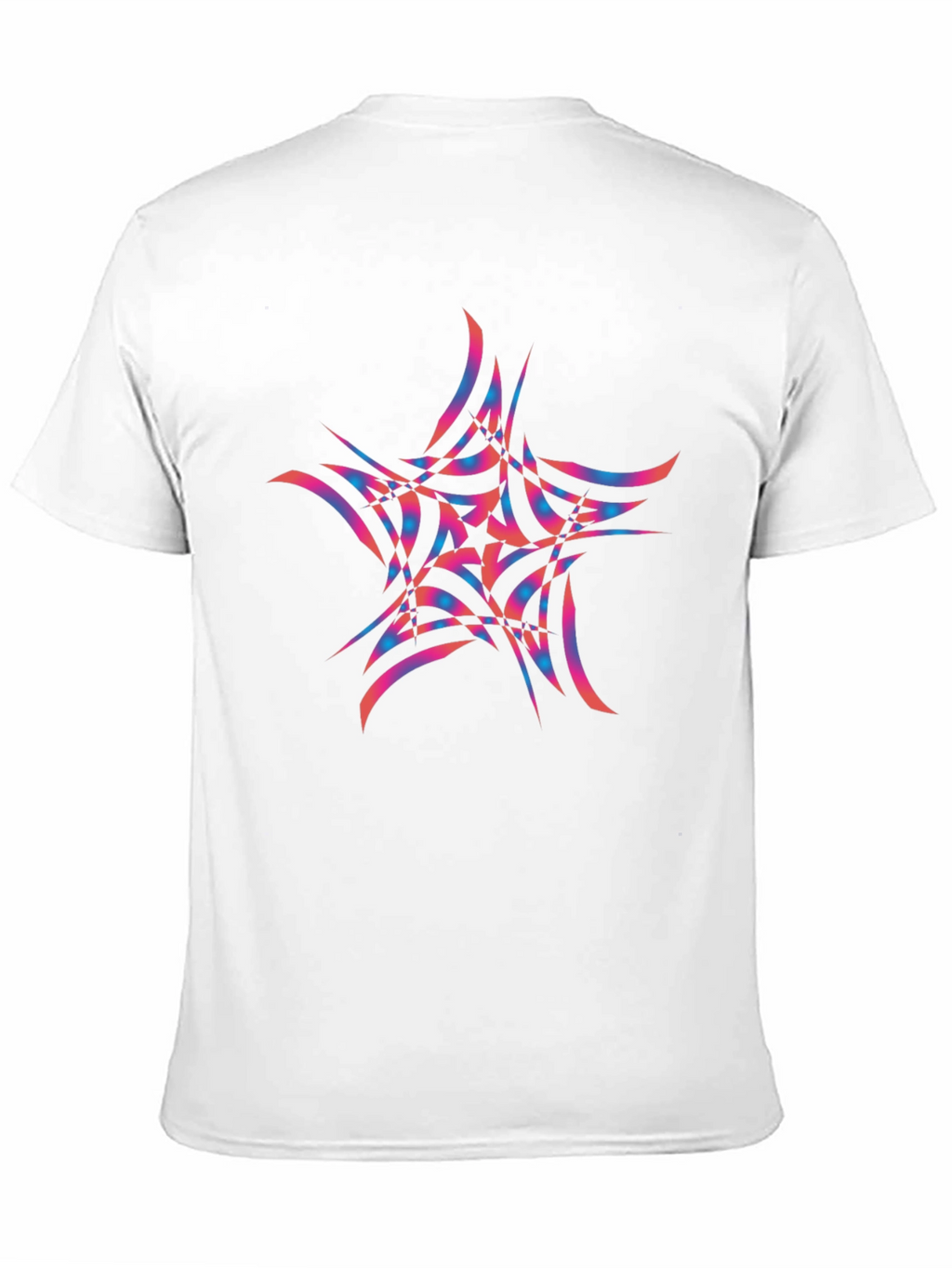 Abstract Star Graphic Black Tee