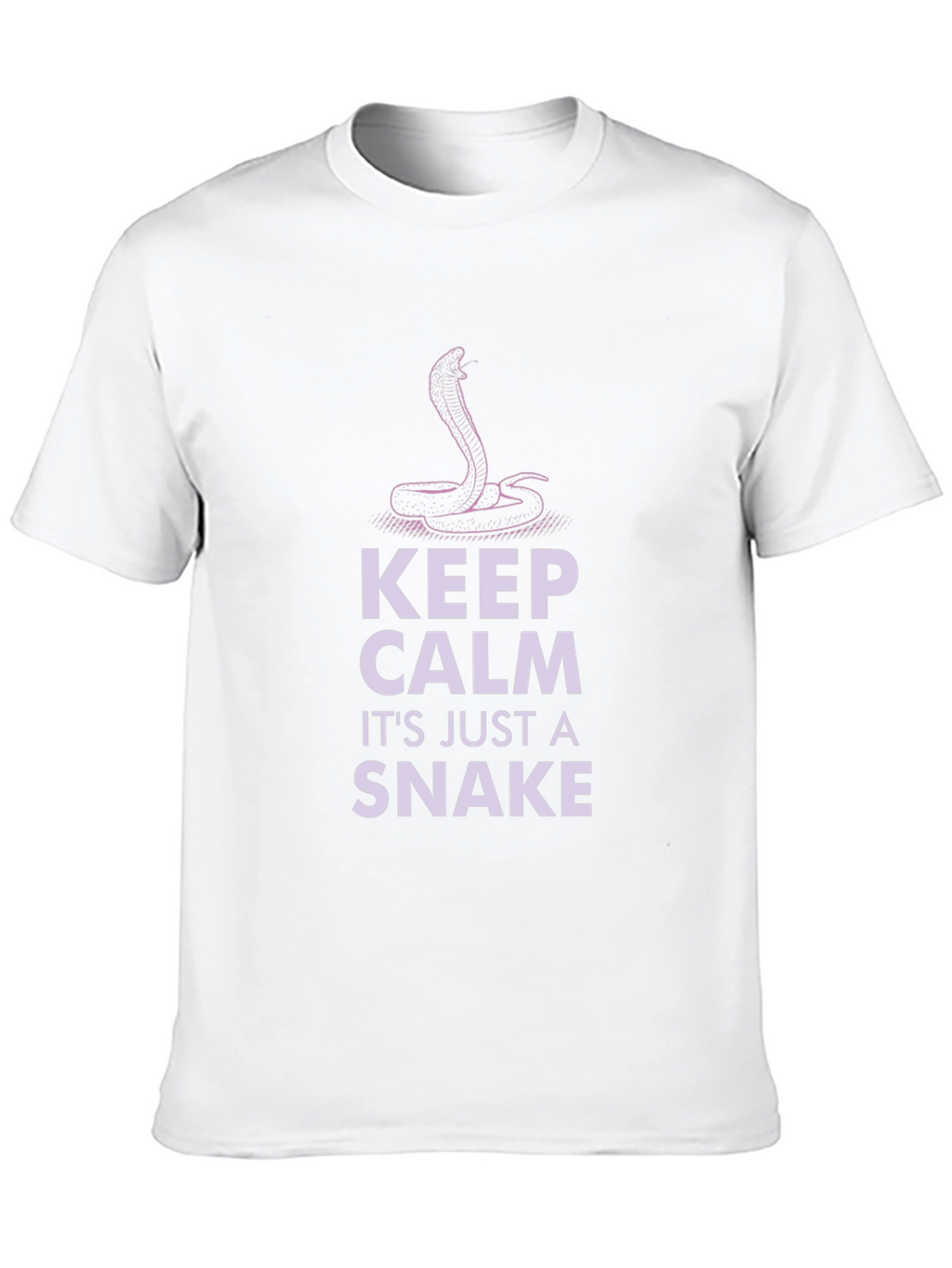Keep Calm Its Just A Snake Black T-Shirt