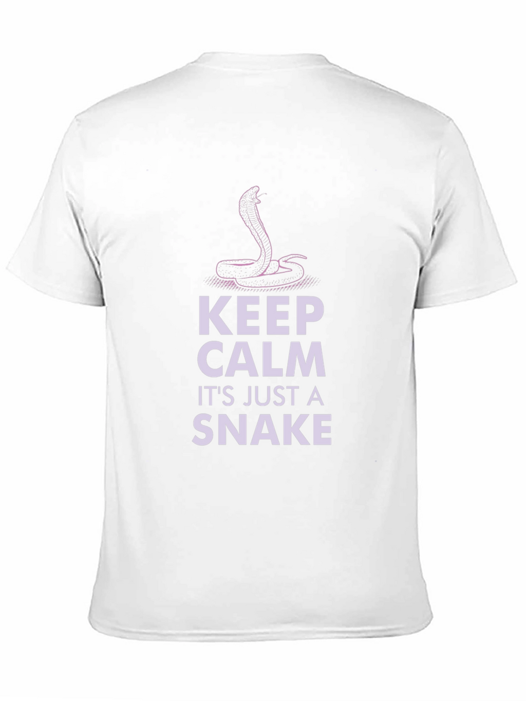 Keep Calm Its Just A Snake Black T-Shirt