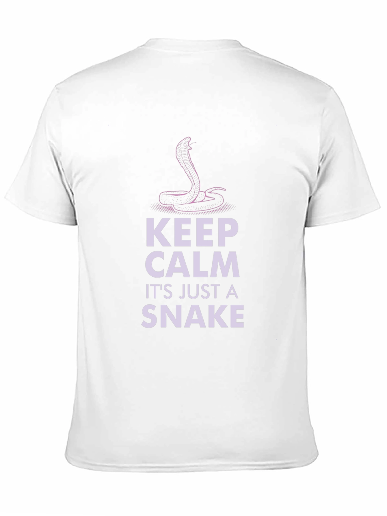 Keep Calm Its Just A Snake Black T-Shirt