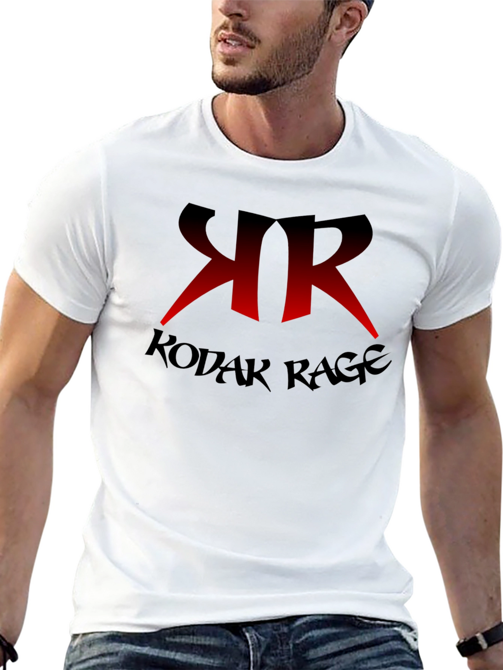 Kodak Rage Graphic Tee - Black Cotton Blend