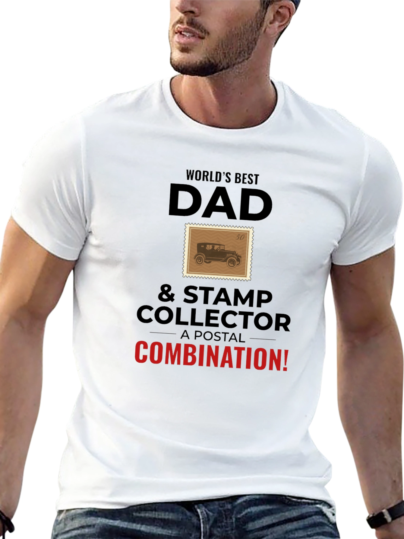 Worlds Best Dad Stamp Collector T-Shirt