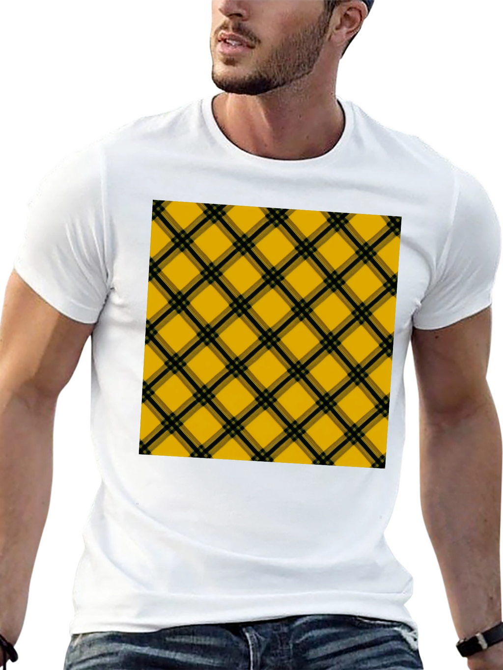 Plaid T-Shirt - Stylish Casual Wear
