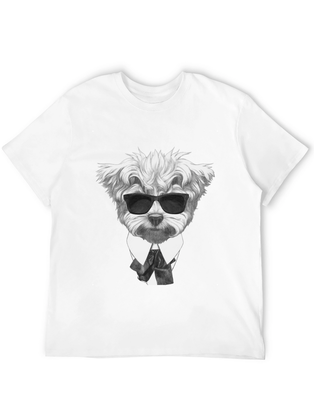 Dog in Suit Graphic T-Shirt - Cool Canine Style