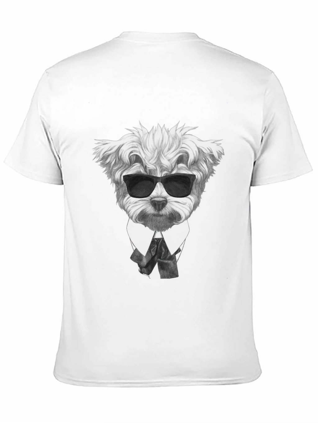 Dog in Suit Graphic T-Shirt - Cool Canine Style