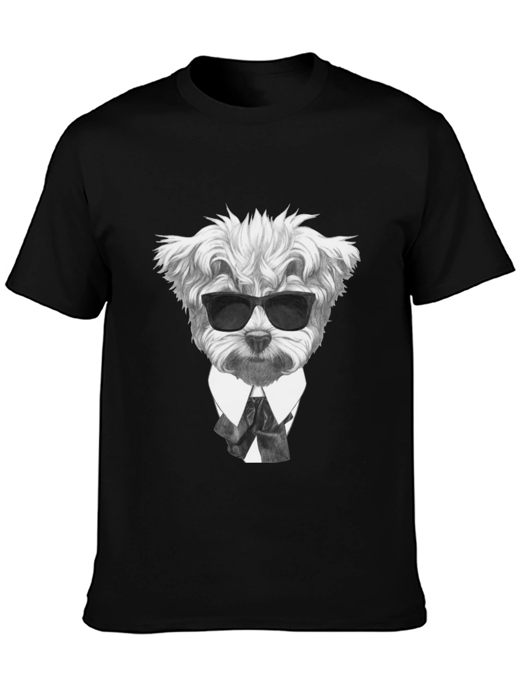 Dog in Suit Graphic T-Shirt - Cool Canine Style