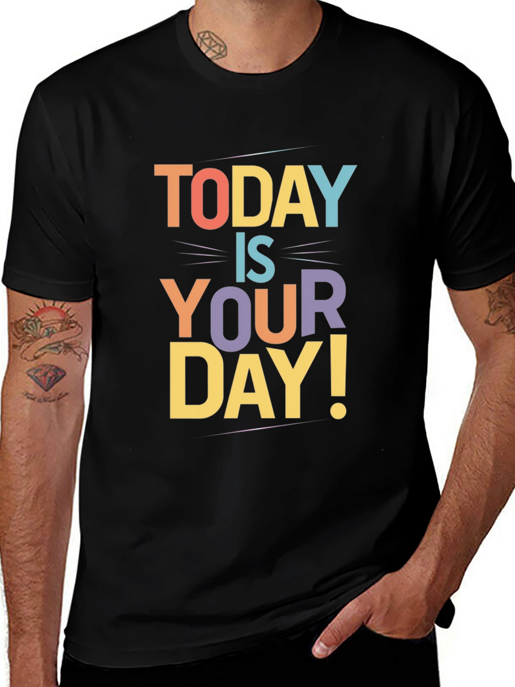 Today Is Your Day Graphic Tee - Black