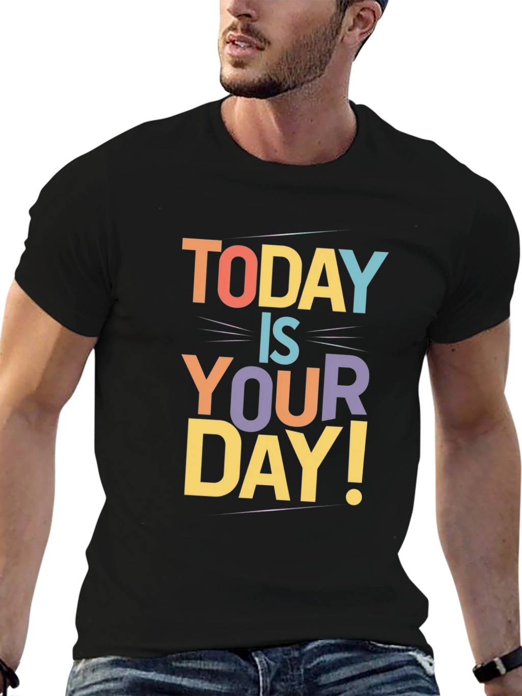 Today Is Your Day Graphic Tee - Black