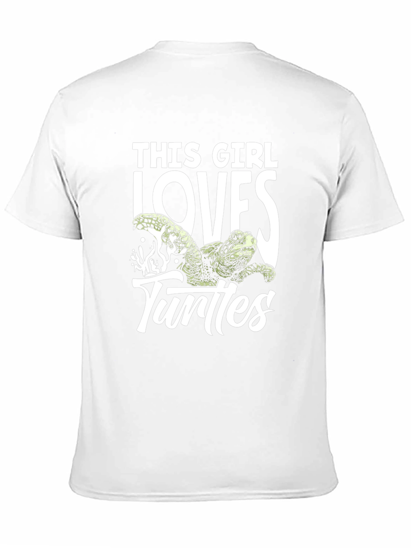 This Girl Loves Turtles Black T-Shirt