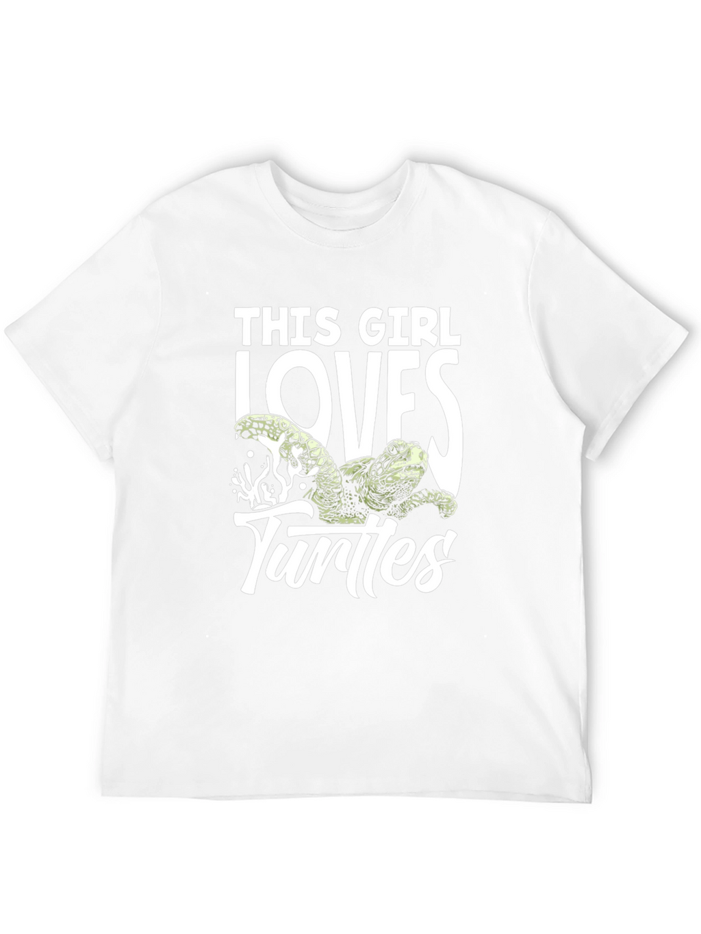This Girl Loves Turtles Black T-Shirt