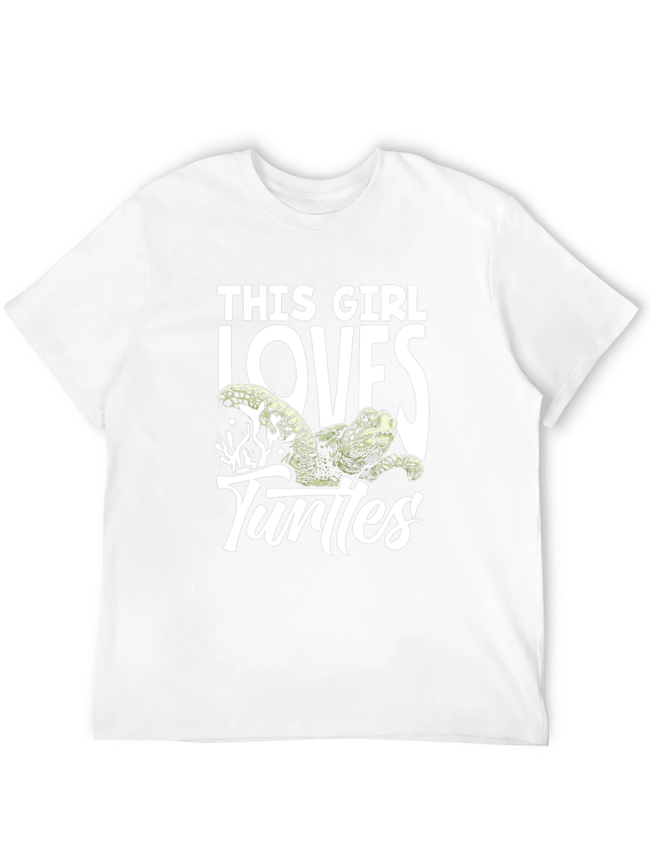 This Girl Loves Turtles Black T-Shirt