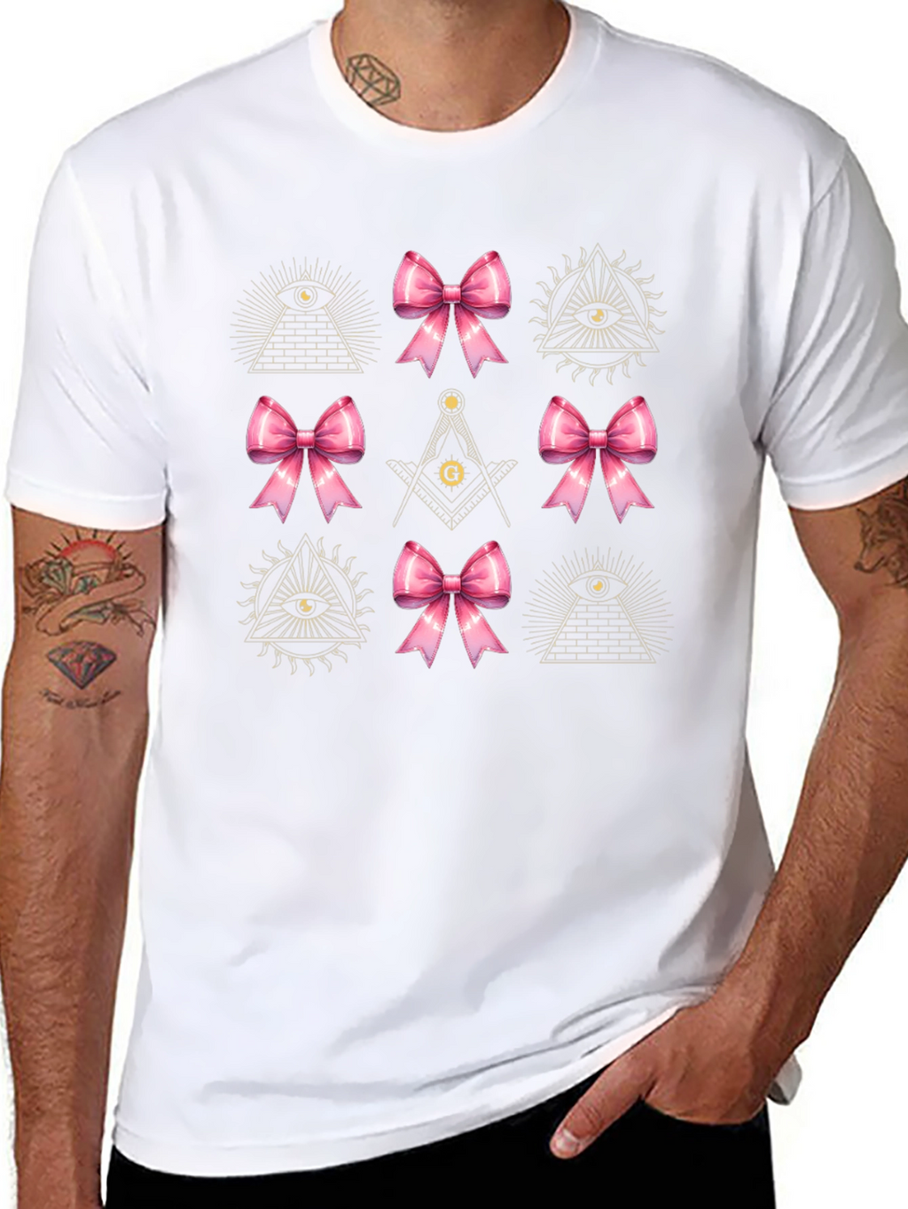 Masonic Bow T-Shirt - All Seeing Eye