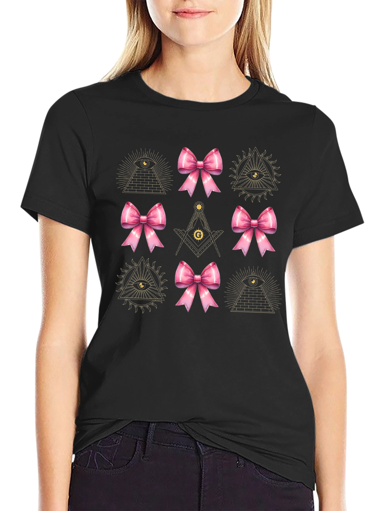 Masonic Bow T-Shirt - All Seeing Eye
