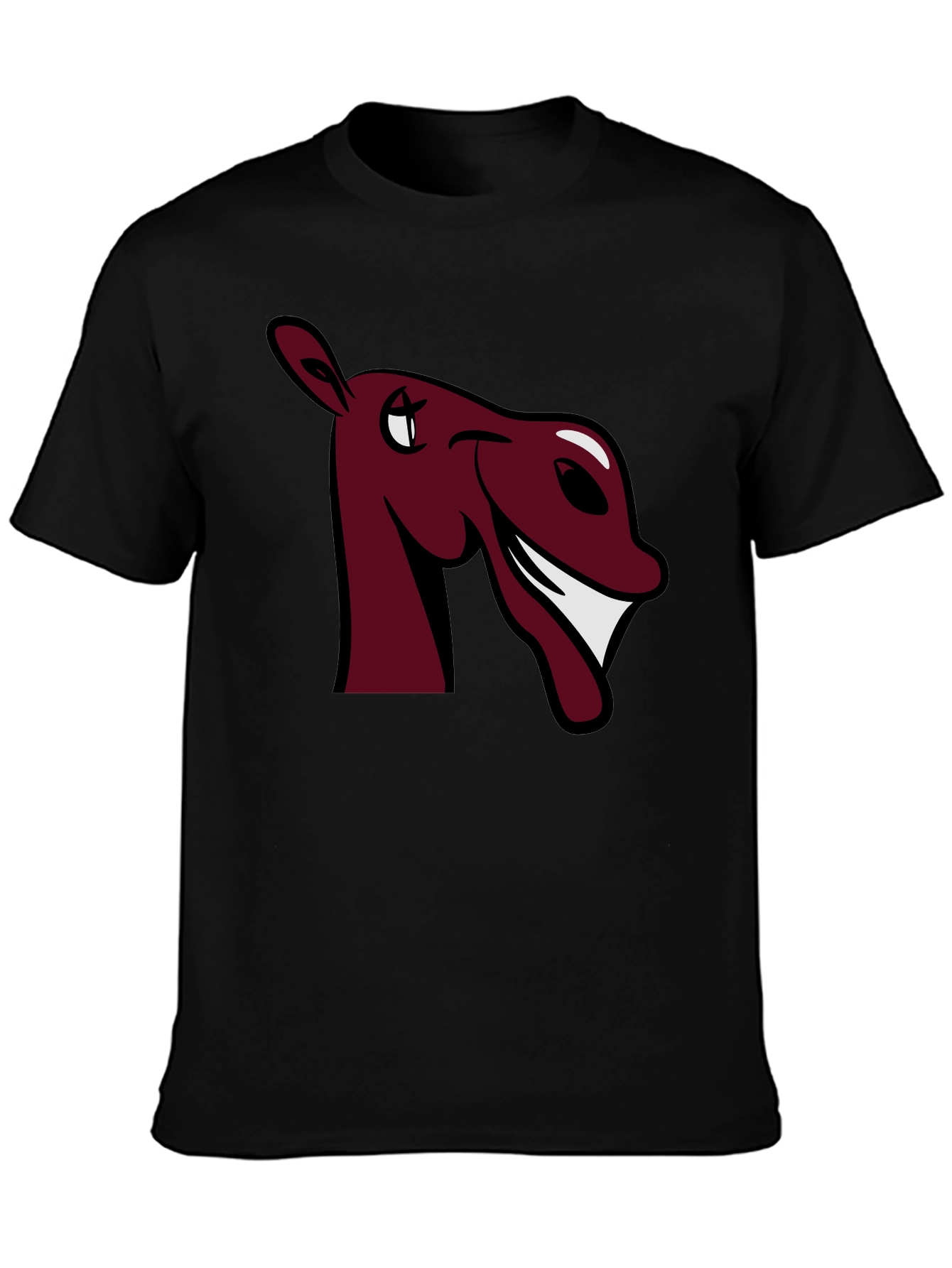 Funny Horse Graphic Tee - Burgundy
