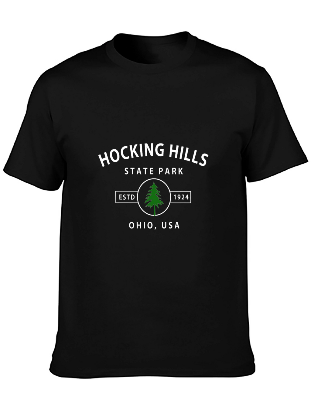 Hocking Hills State Park Black Tee