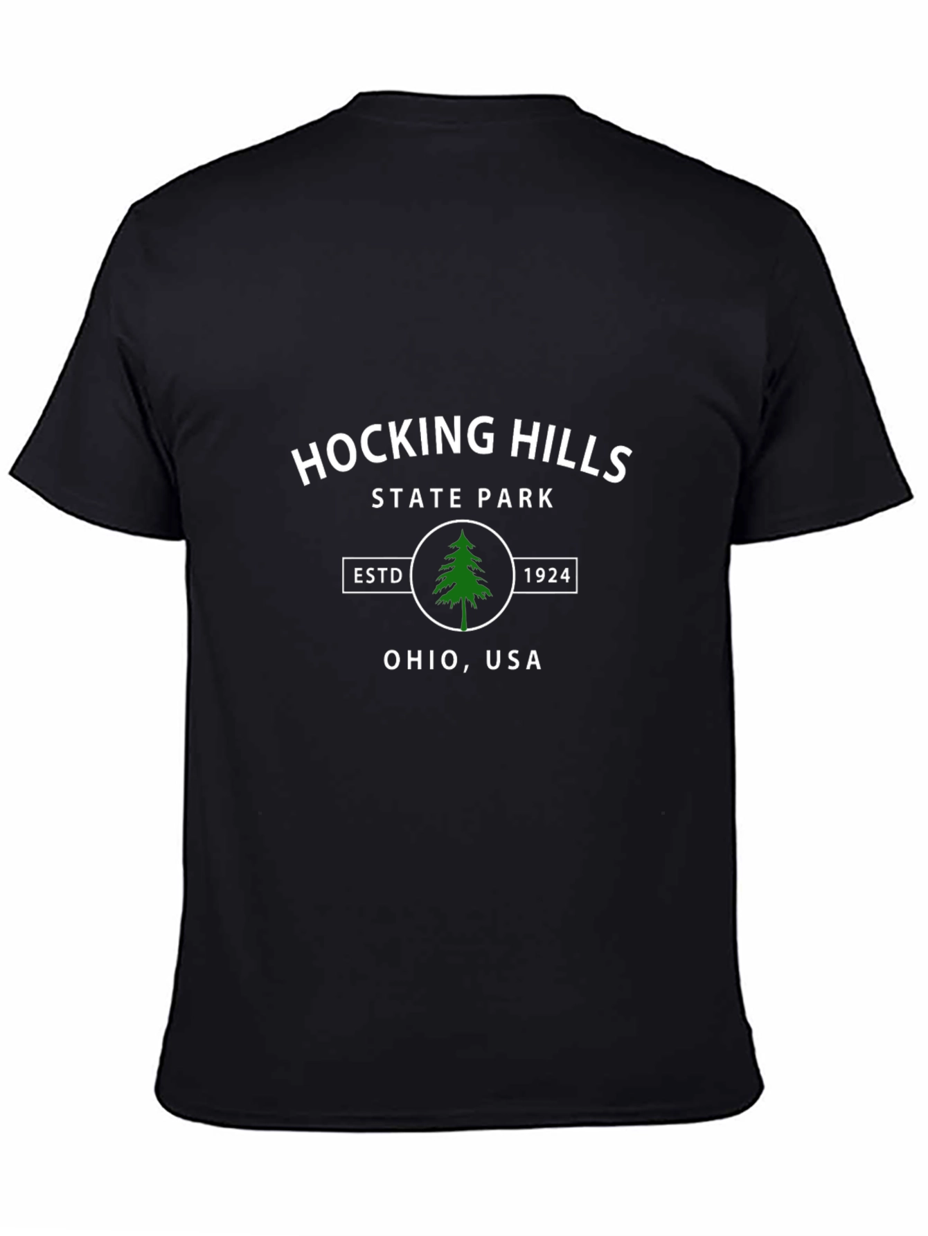 Hocking Hills State Park Black Tee