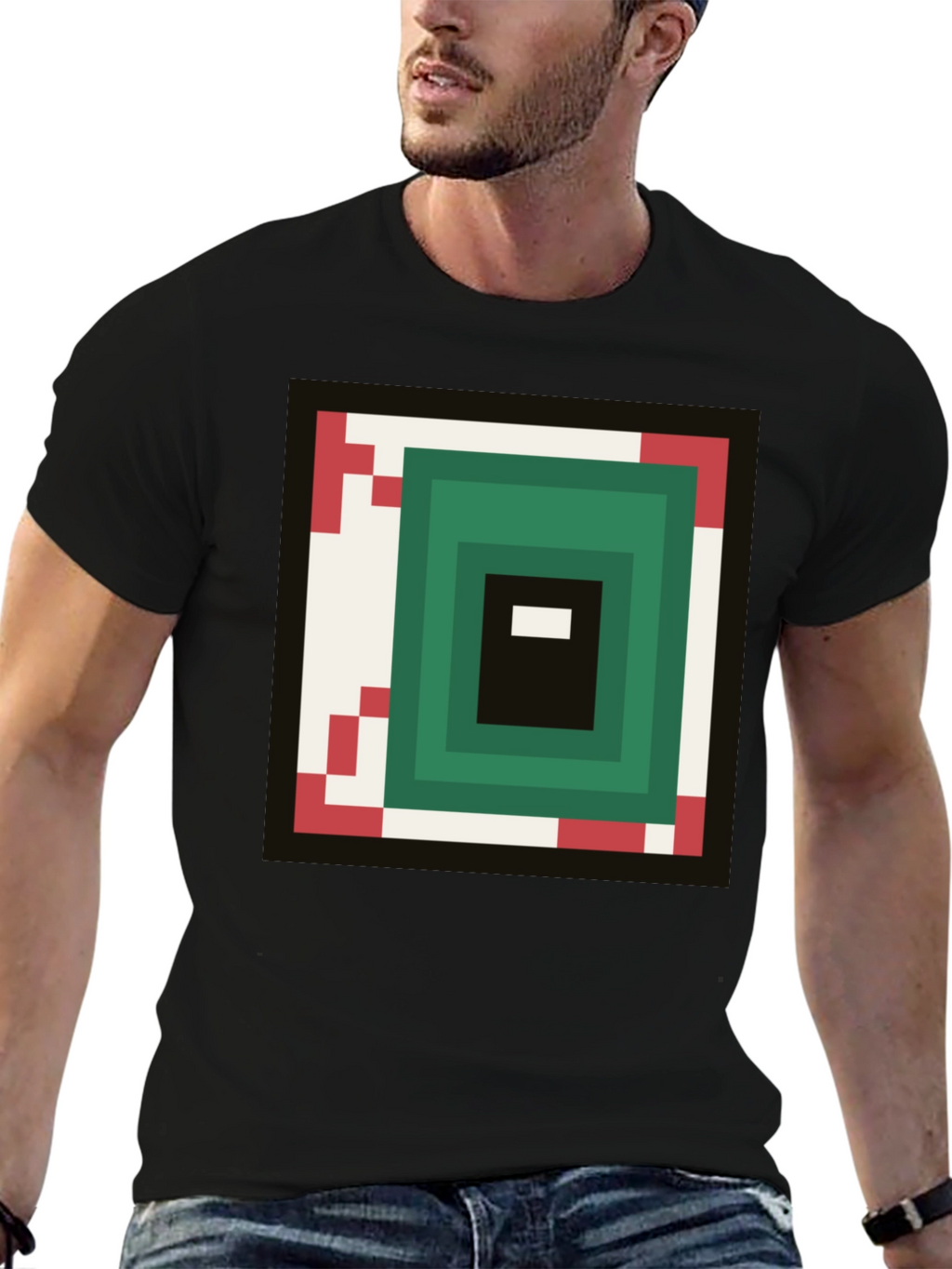 Pixel Eye Graphic Tee - Gamer Style Shirt