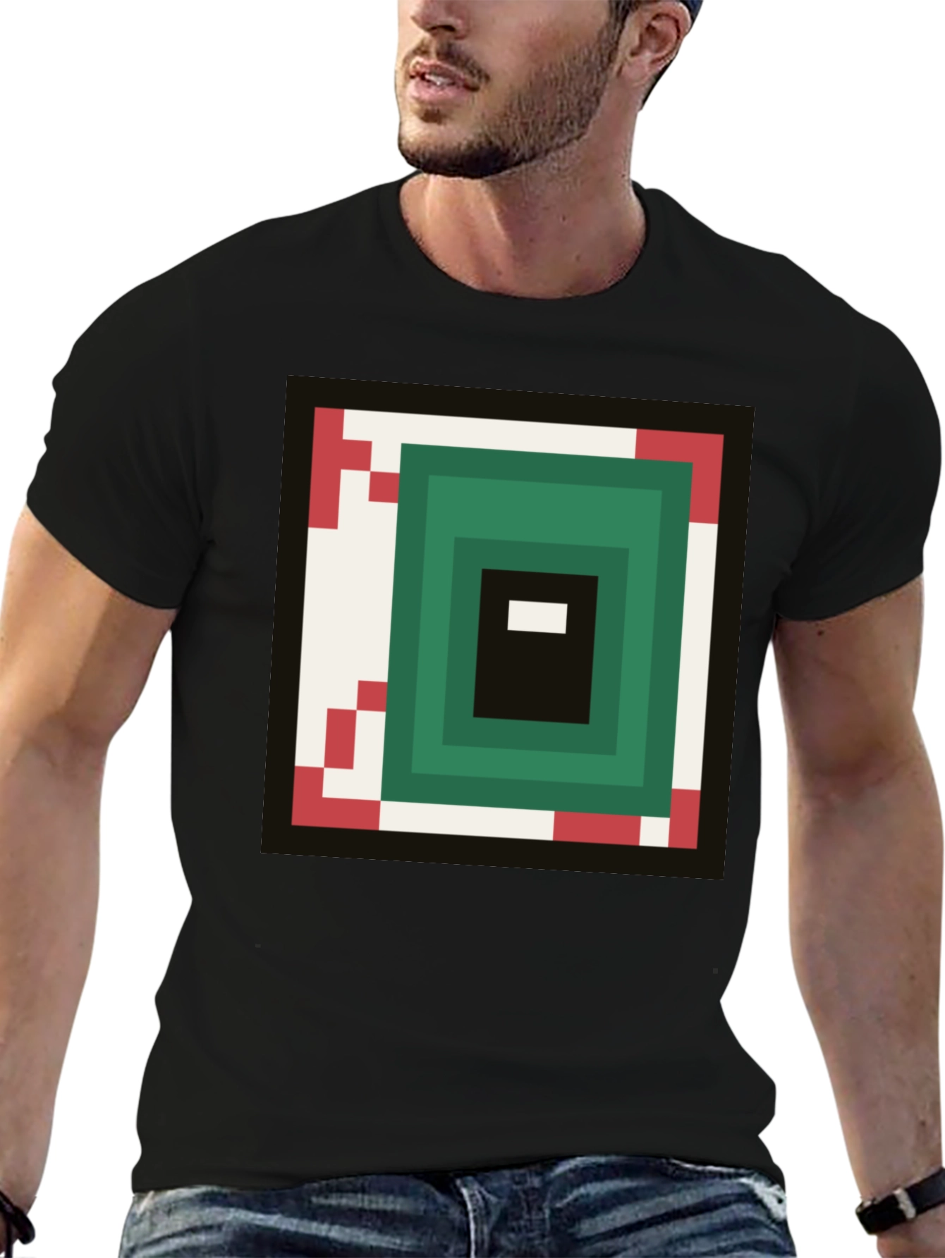 Pixel Eye Graphic Tee - Gamer Style Shirt
