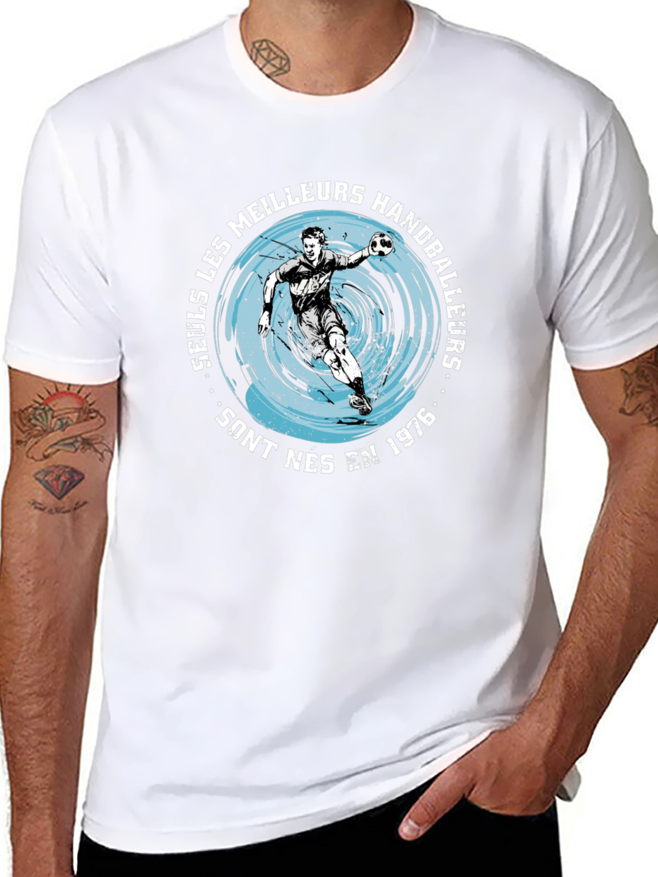 Handball Player Graphic T-Shirt - Born in 1976