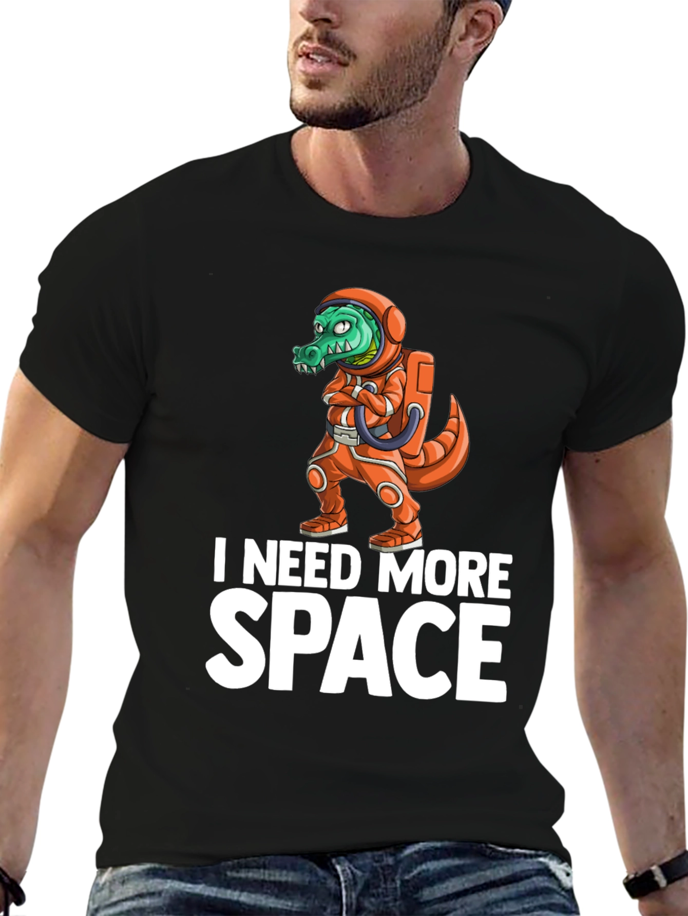 I Need More Space Crocodile Astronaut T-Shirt