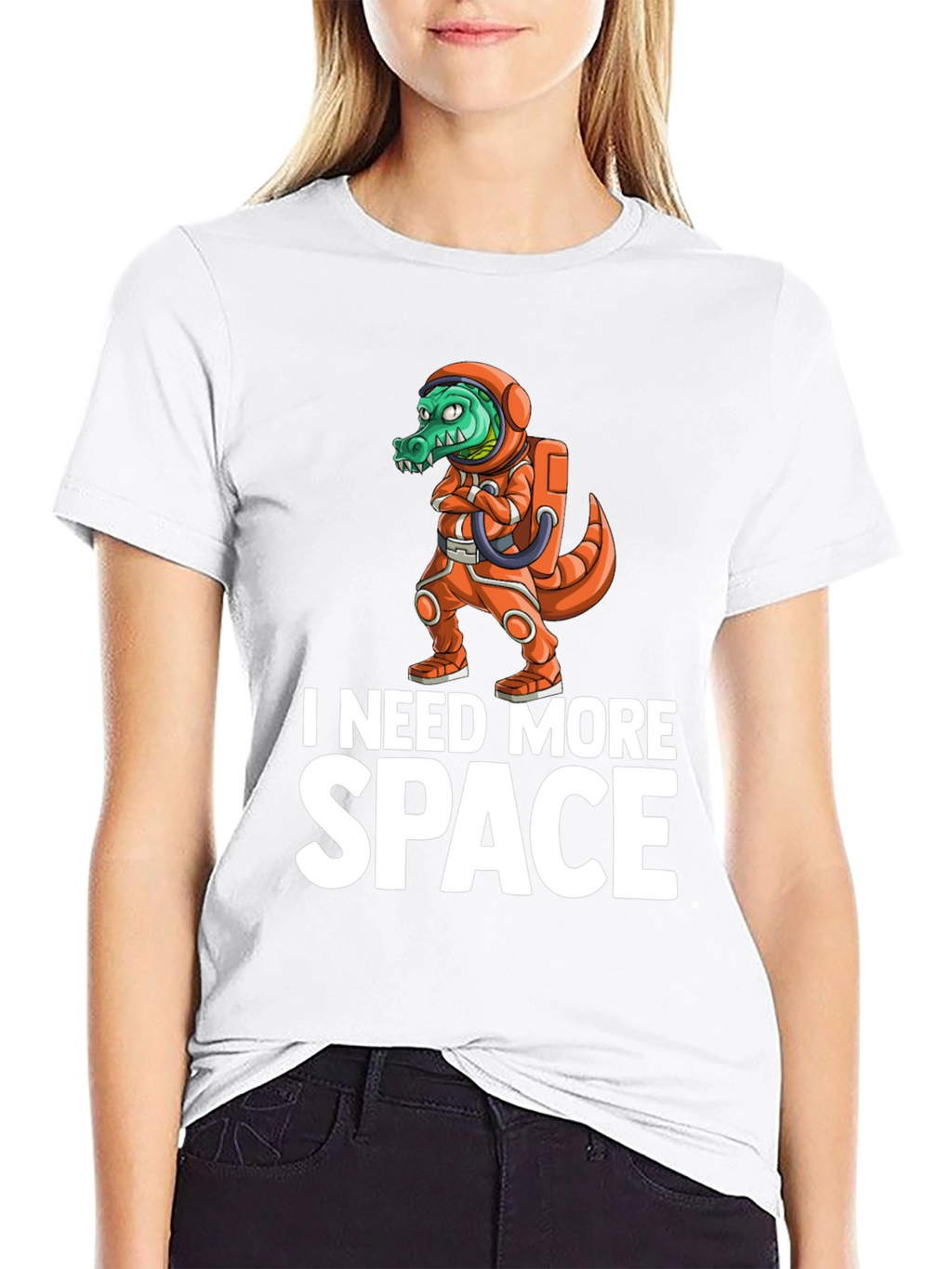 I Need More Space Crocodile Astronaut T-Shirt
