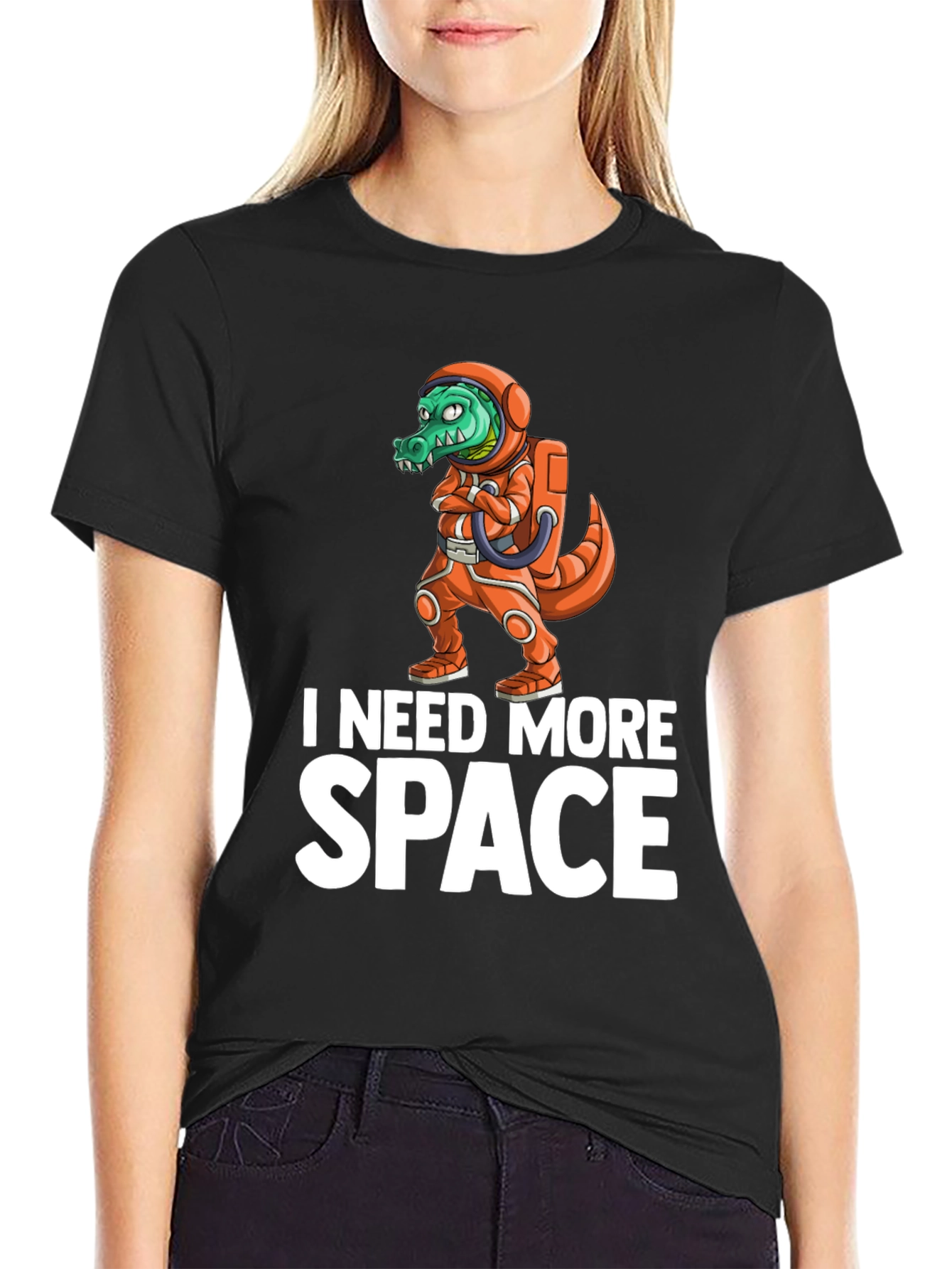 I Need More Space Crocodile Astronaut T-Shirt