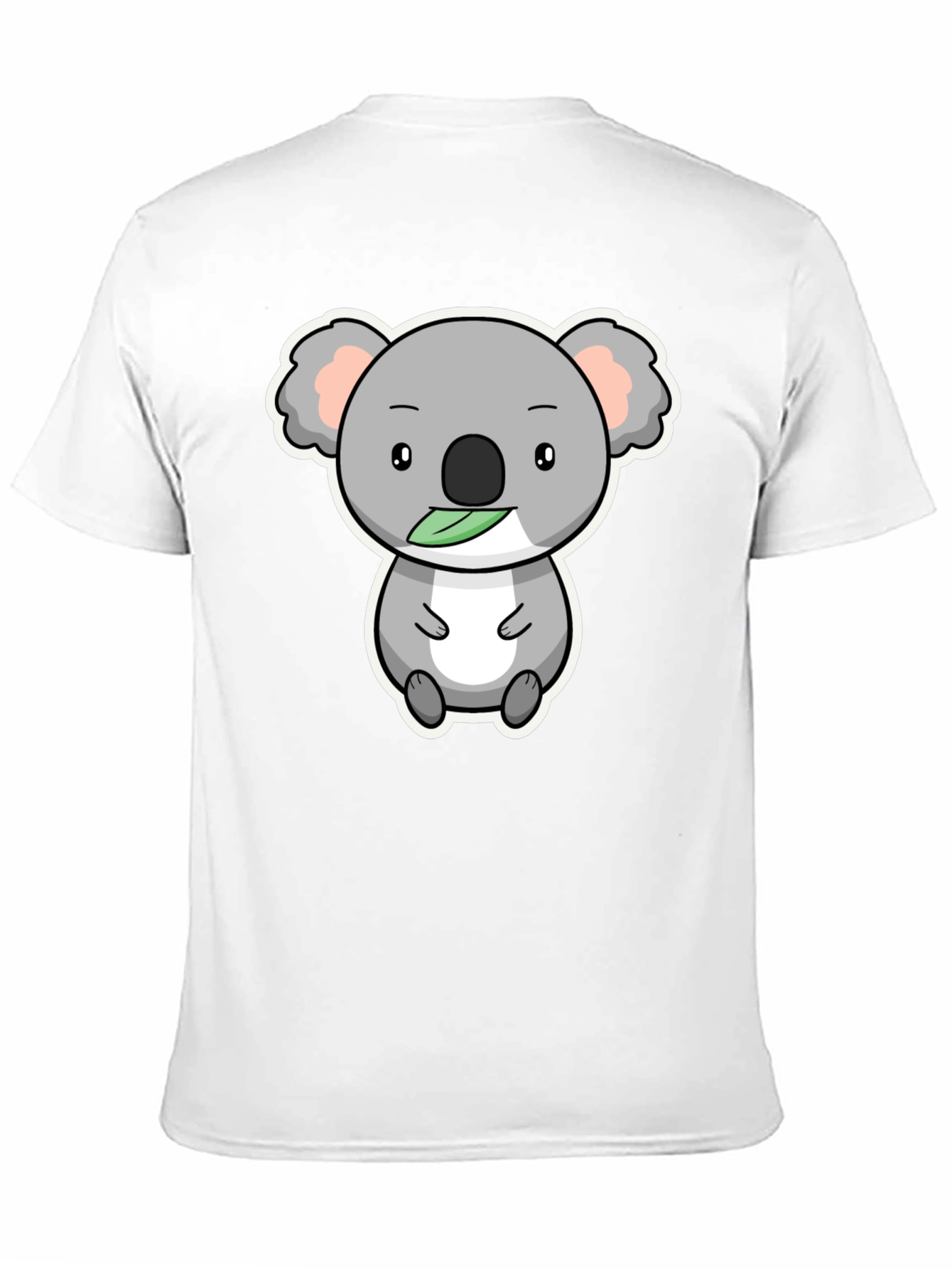 Cute Koala Bear Graphic T-Shirt - Black