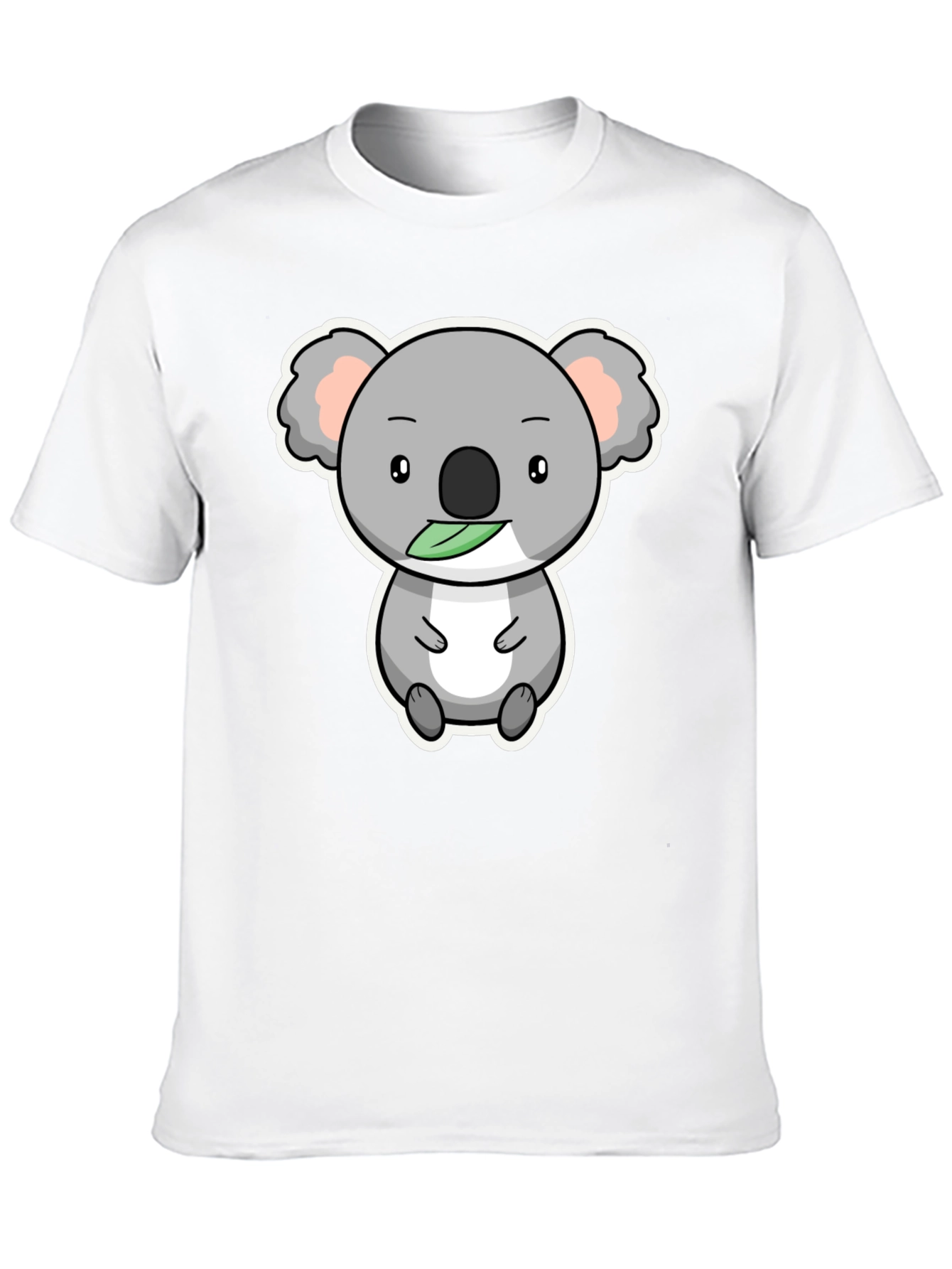 Cute Koala Bear Graphic T-Shirt - Black