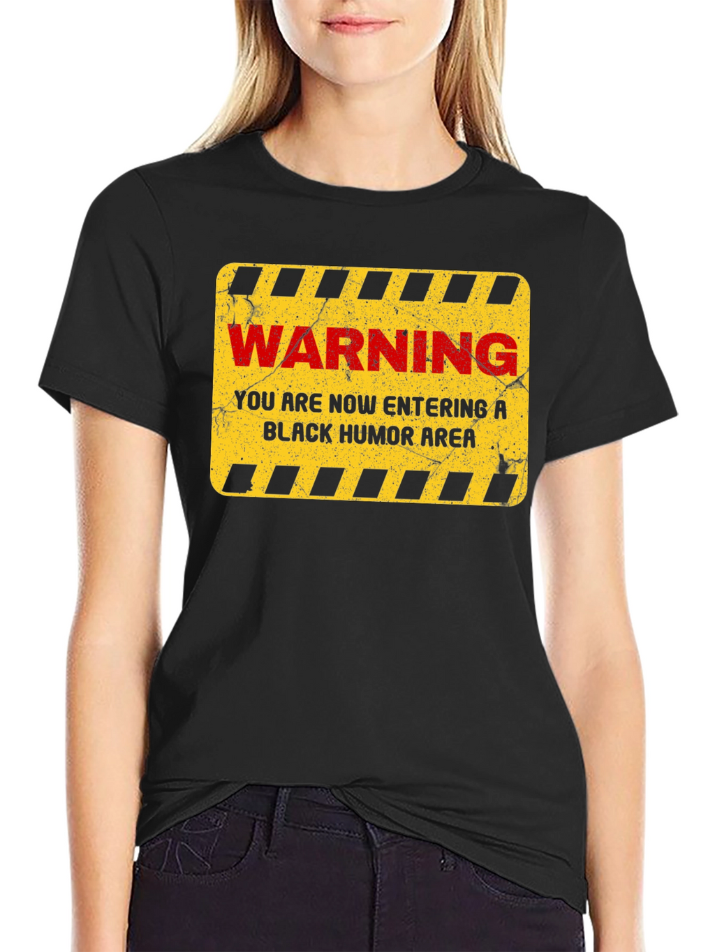 Warning Black Humor Area T-Shirt