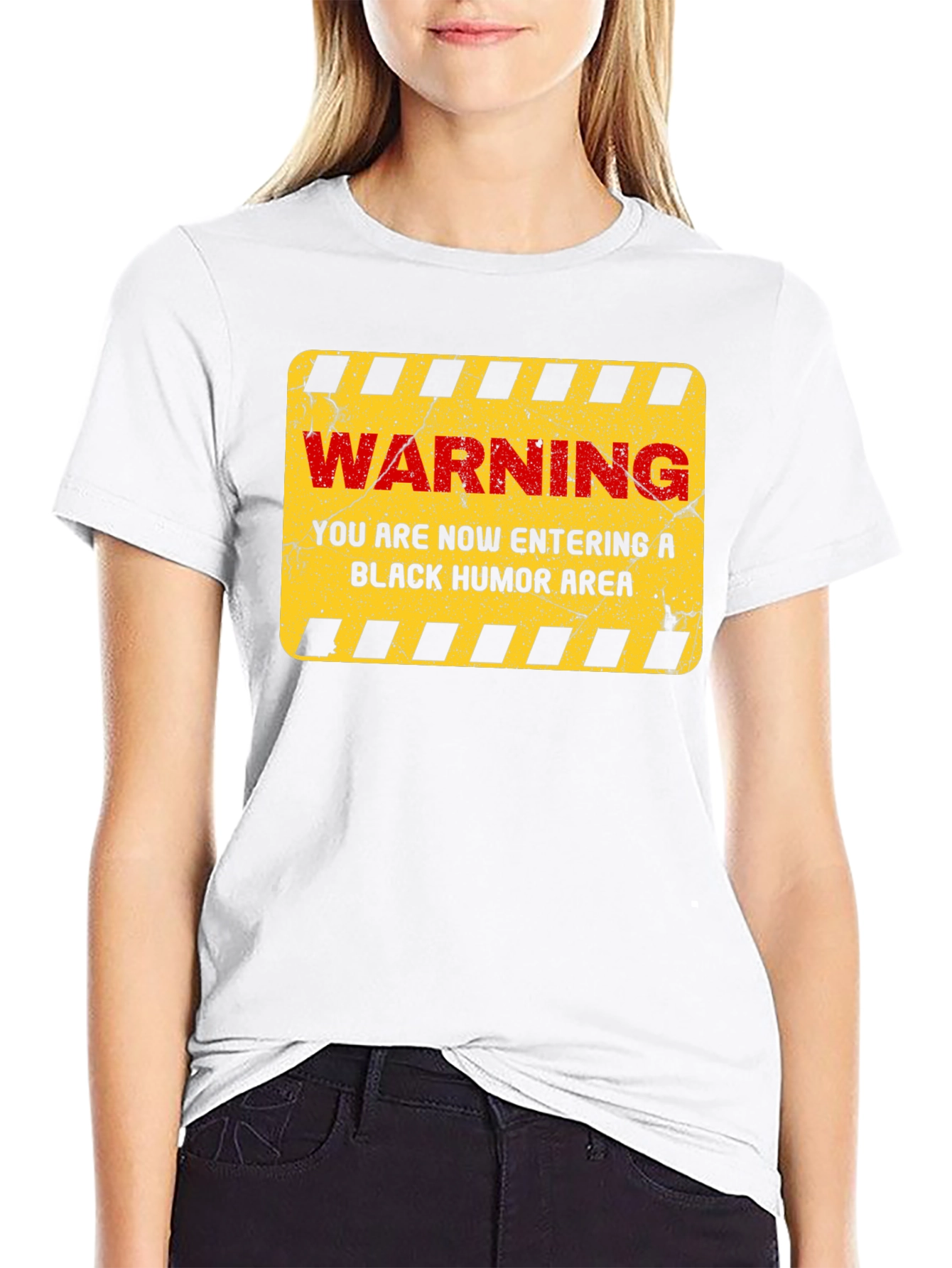 Warning Black Humor Area T-Shirt