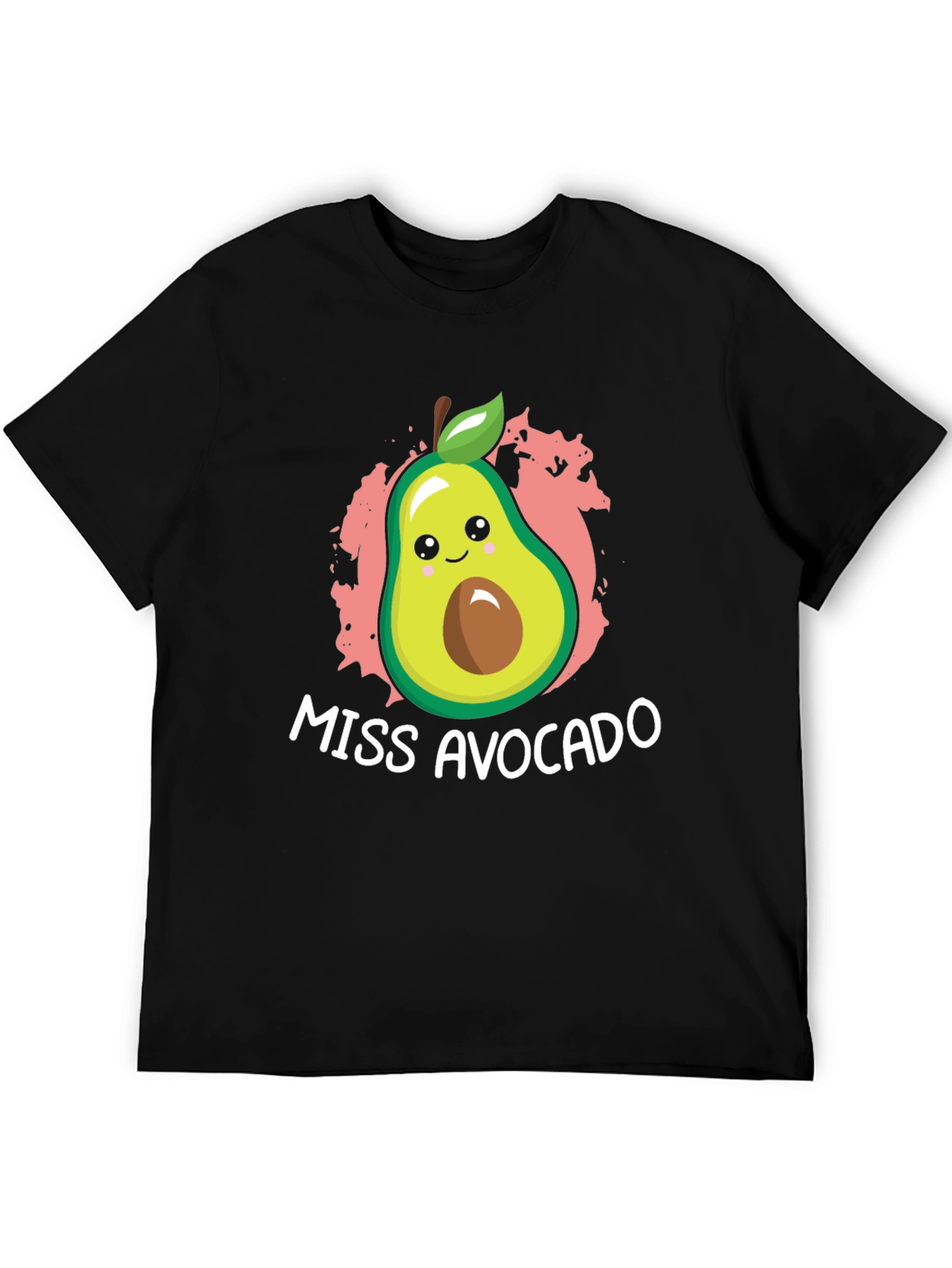 Miss Avocado Graphic Tee - Fun & Unique Black T-Shirt