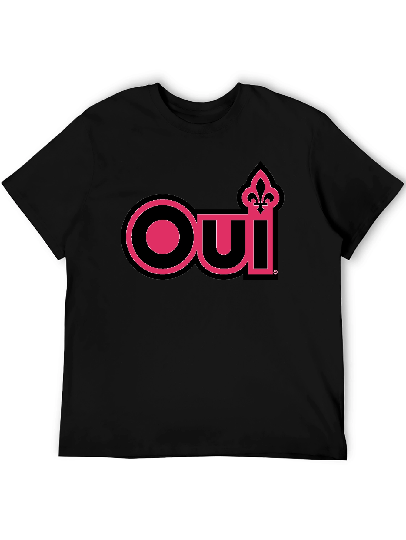 Oui Fleur-de-Lis Graphic Tee - Black