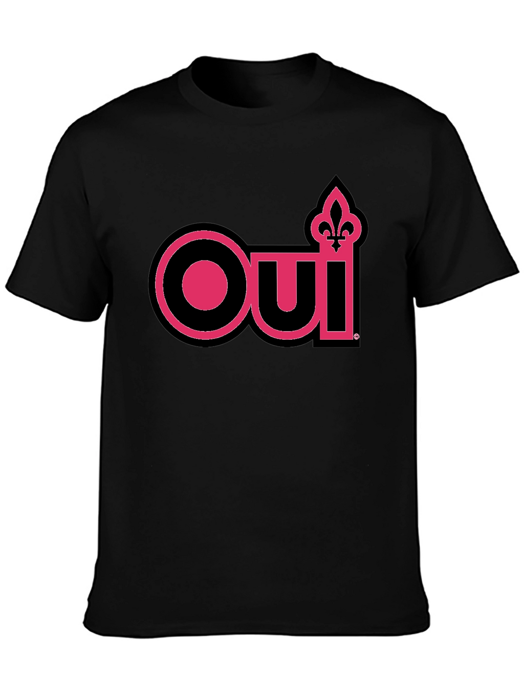Oui Fleur-de-Lis Graphic Tee - Black