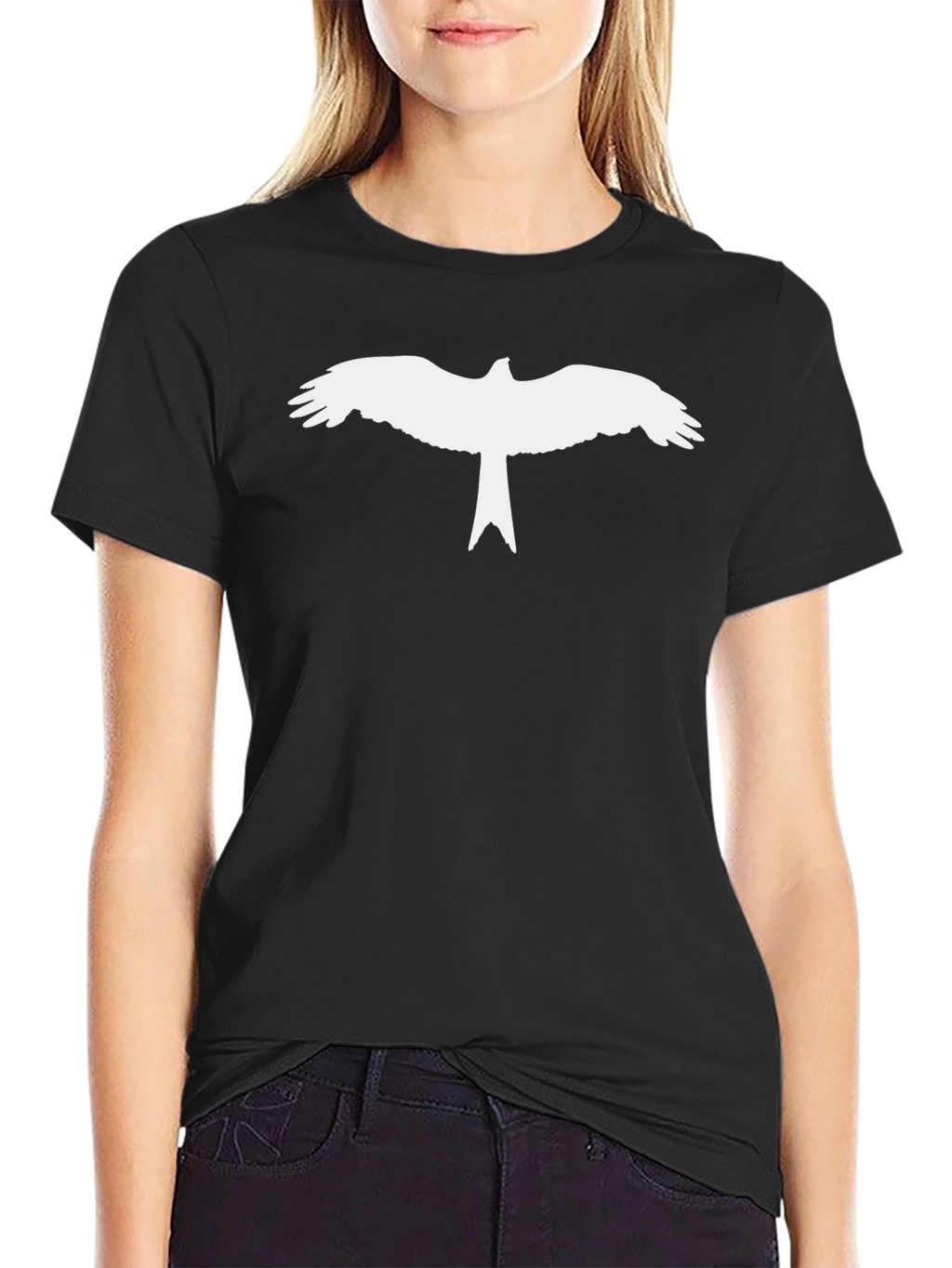 Bird Silhouette Black T-Shirt