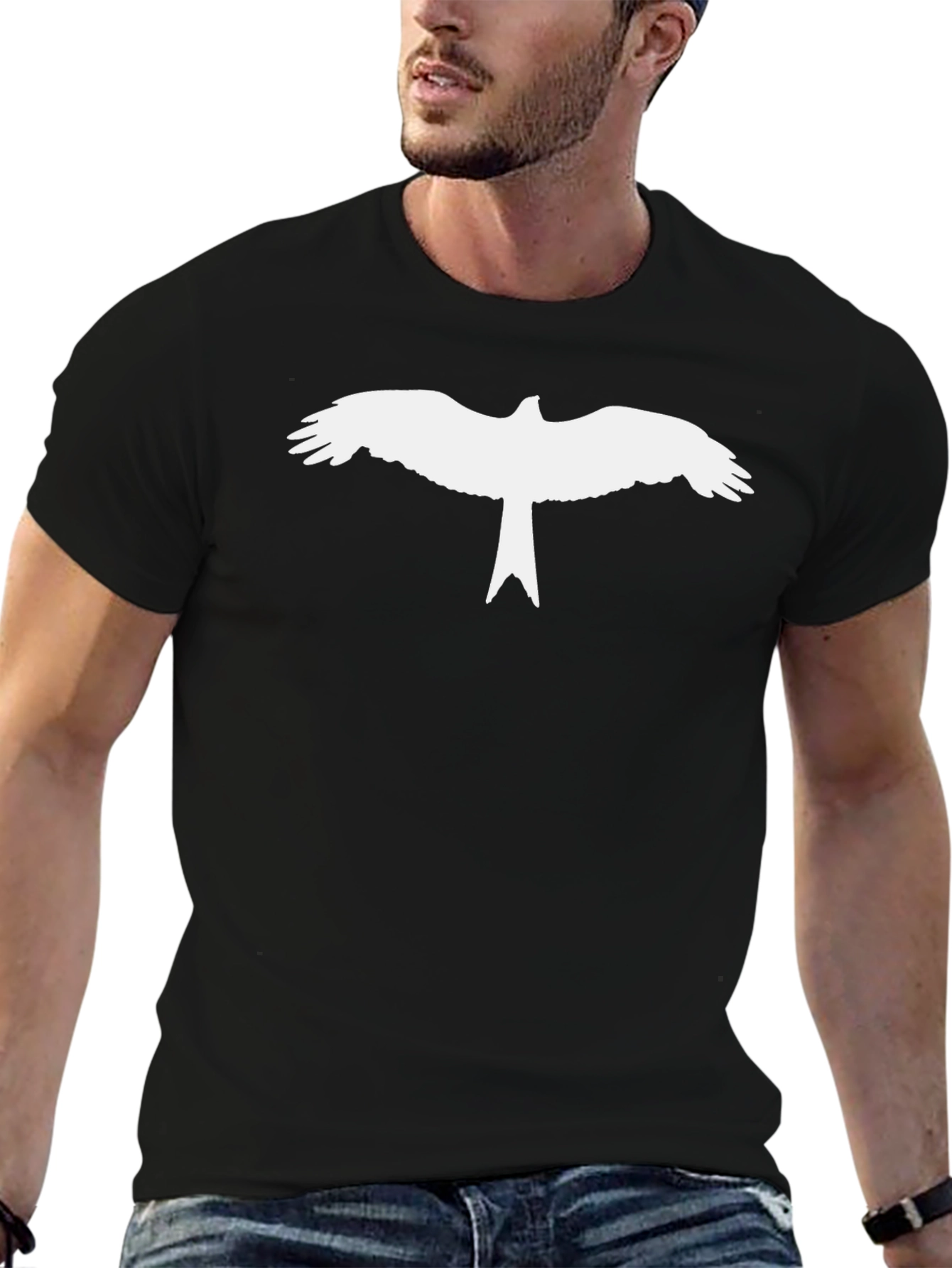 Bird Silhouette Black T-Shirt