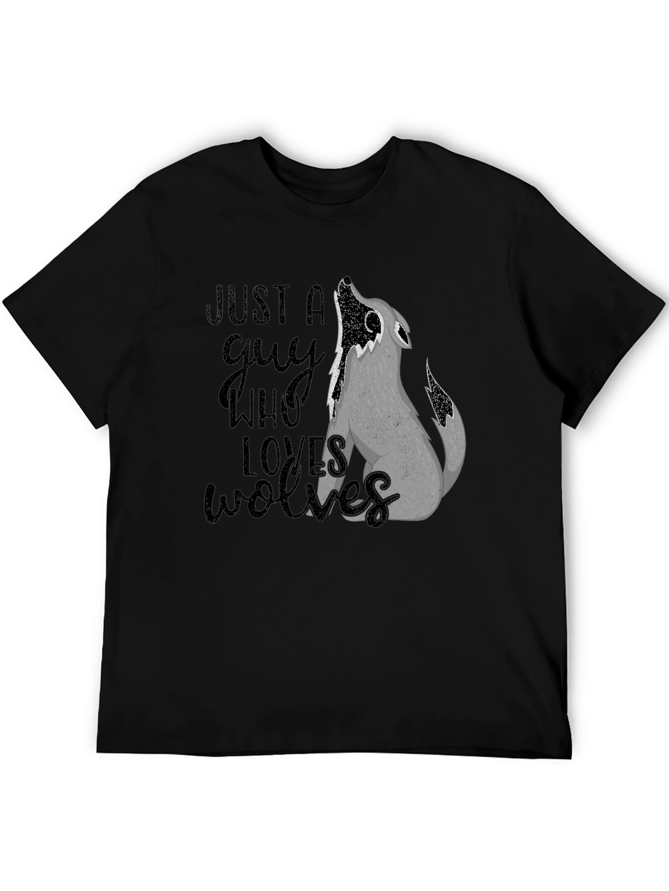 Just A Guy Who Loves Wolves T-Shirt