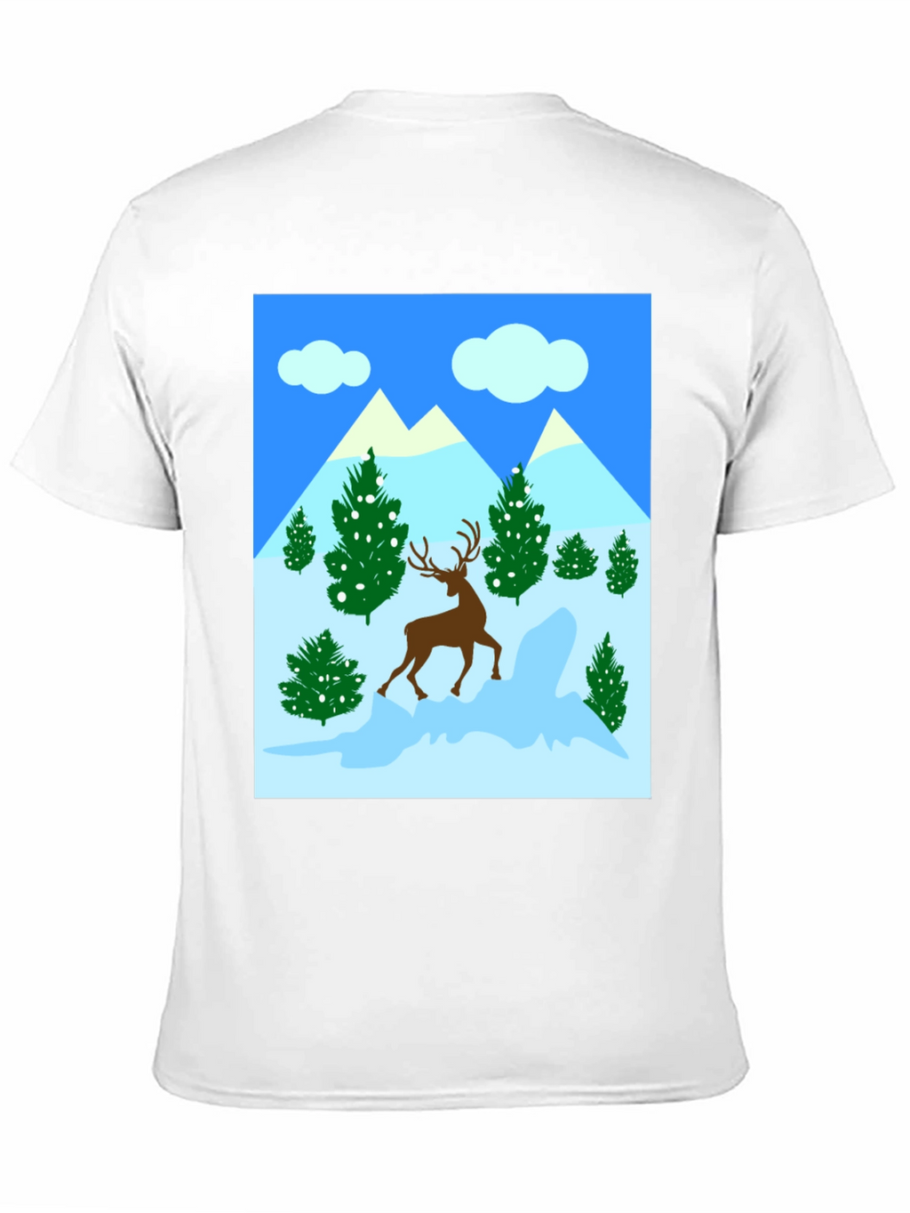 Winter Deer T-Shirt - Holiday Graphic Tee