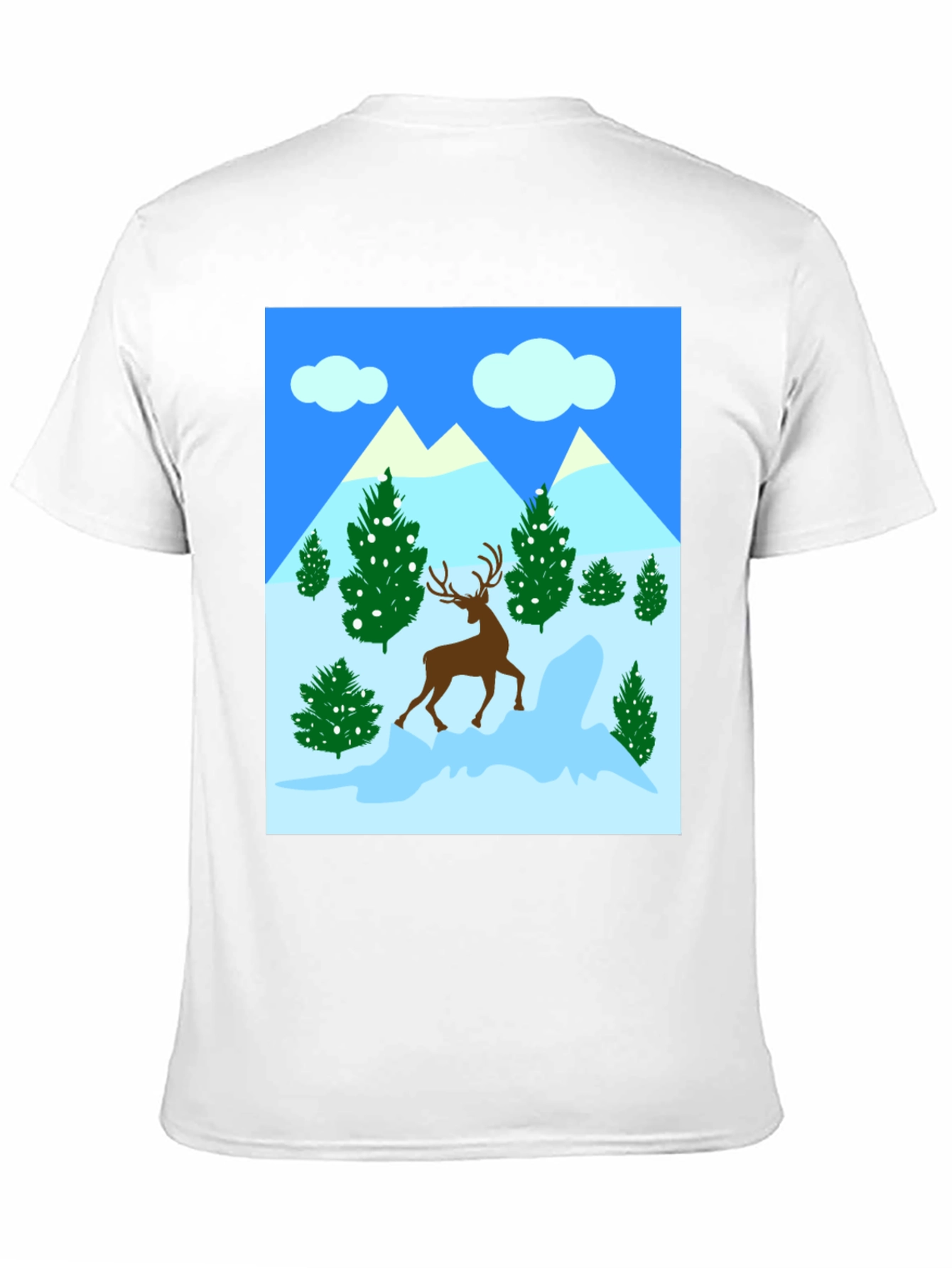 Winter Deer T-Shirt - Holiday Graphic Tee