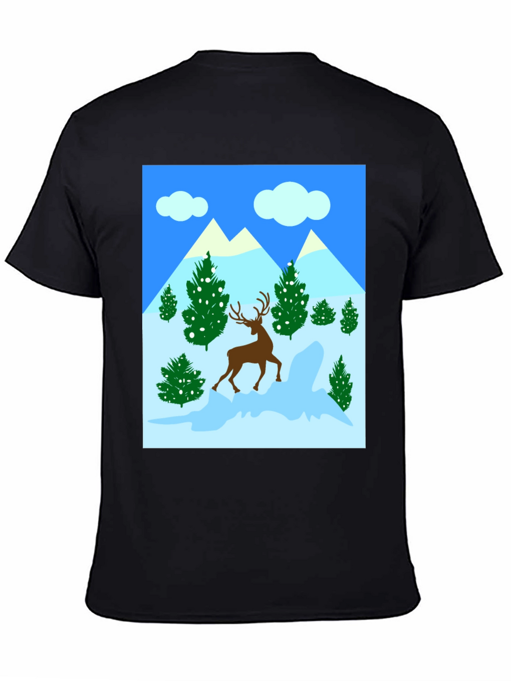 Winter Deer T-Shirt - Holiday Graphic Tee